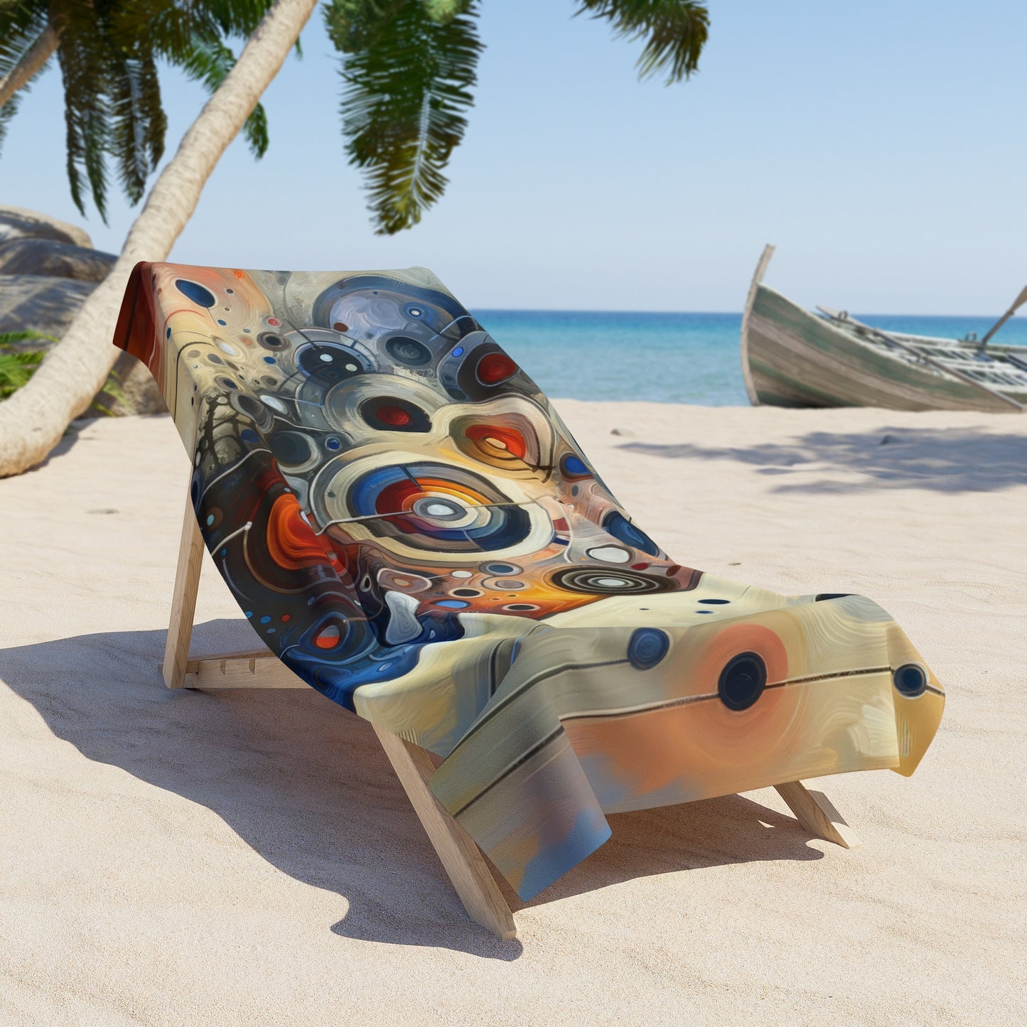 Mindful Tachism Engagement Beach Towel