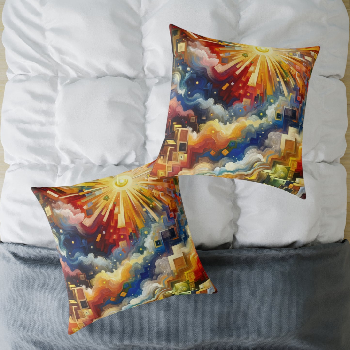 Abundant Resources Burst Spun Polyester Pillow