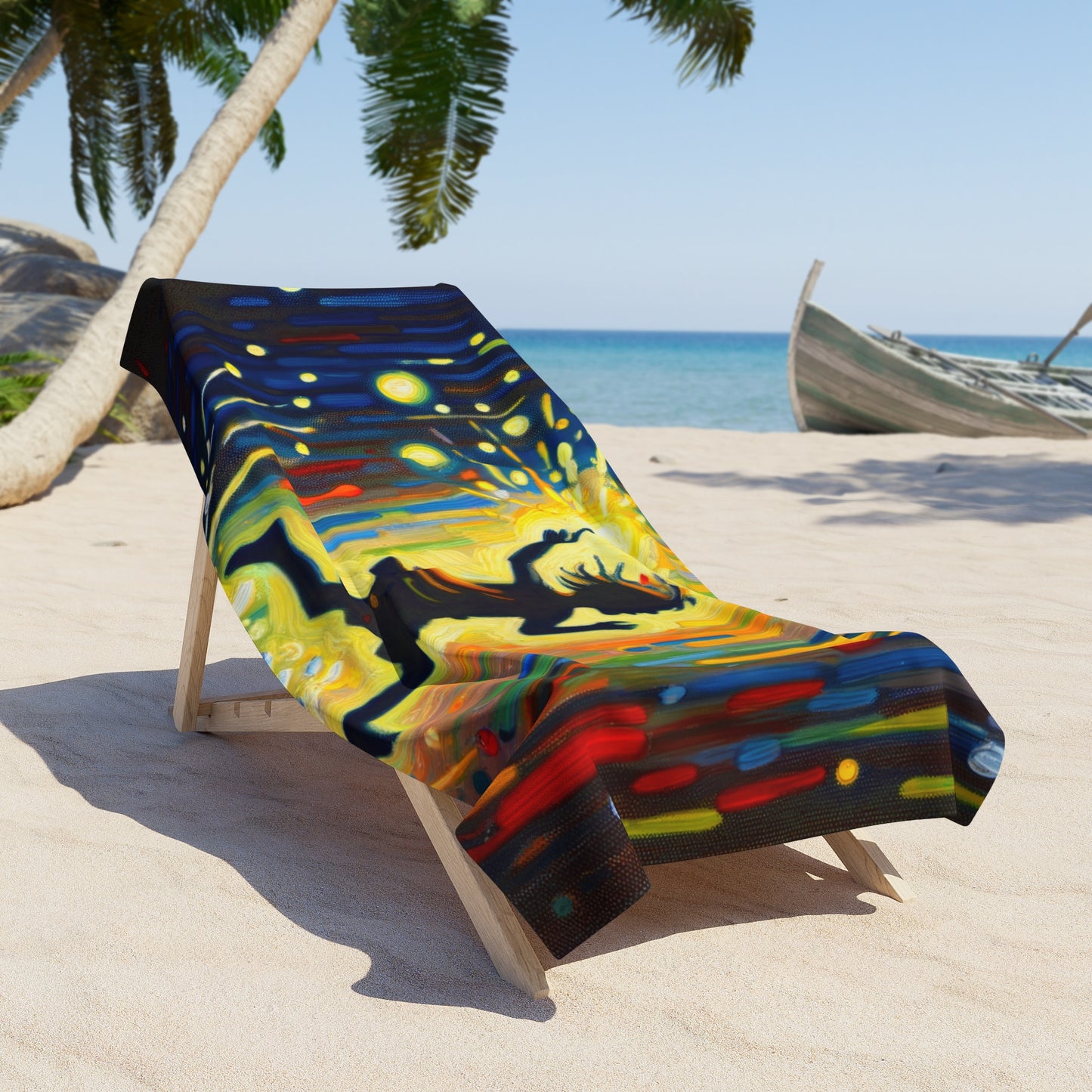 Child Firefly Chase Beach Towel