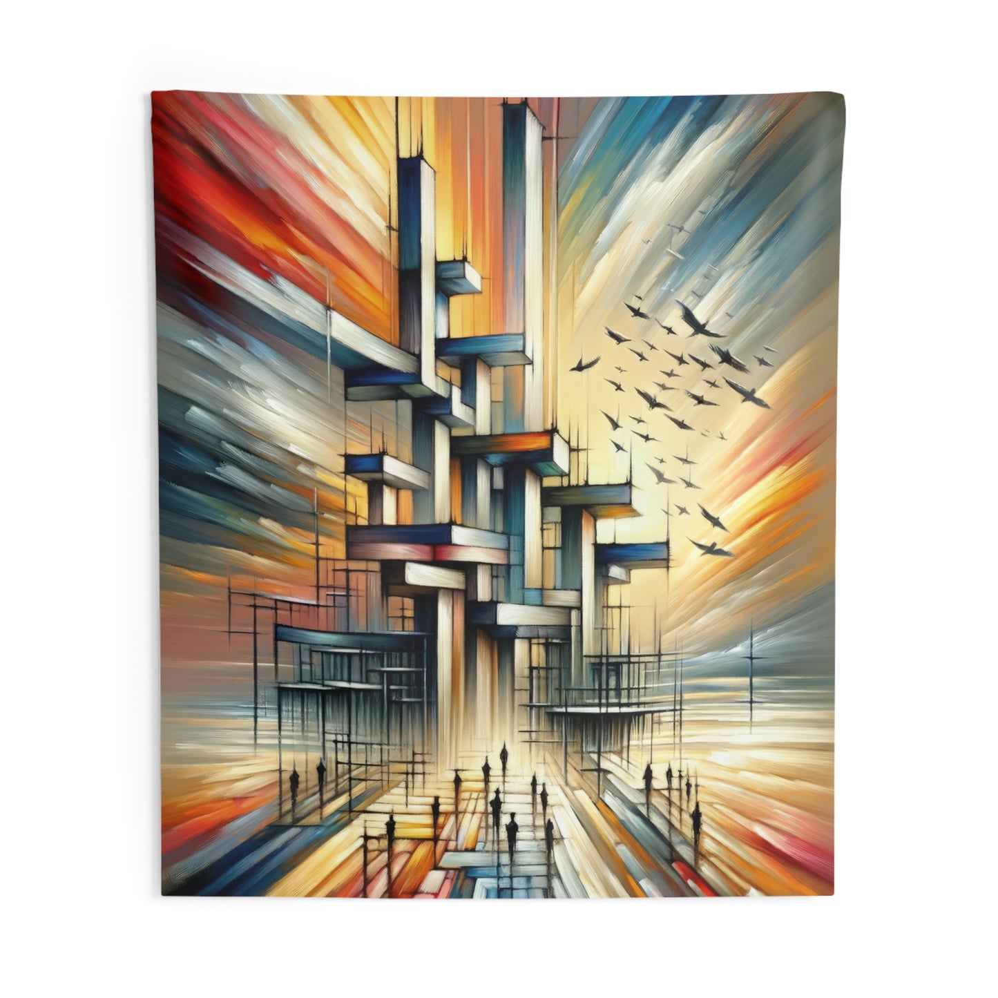 Sovereign Reflective Scaffolding Indoor Wall Tapestries