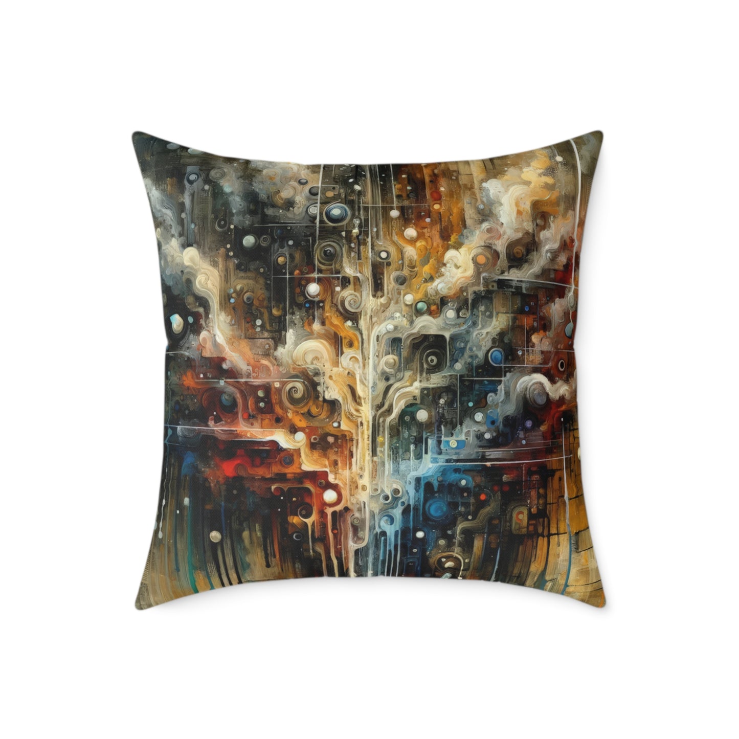 Integral Stewardship Abstract Spun Polyester Pillow