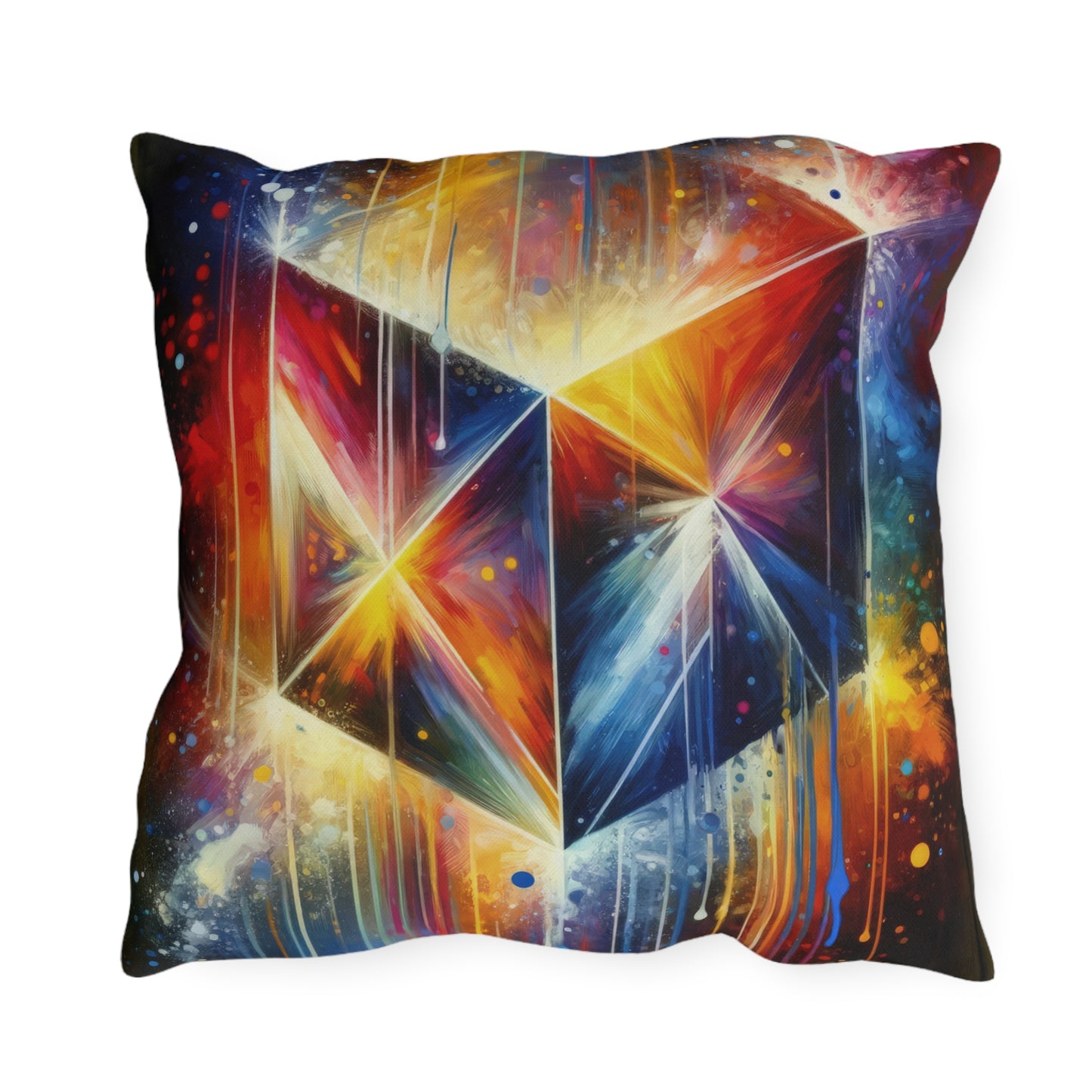 Prismatic Light Spectrum Outdoor Pillows