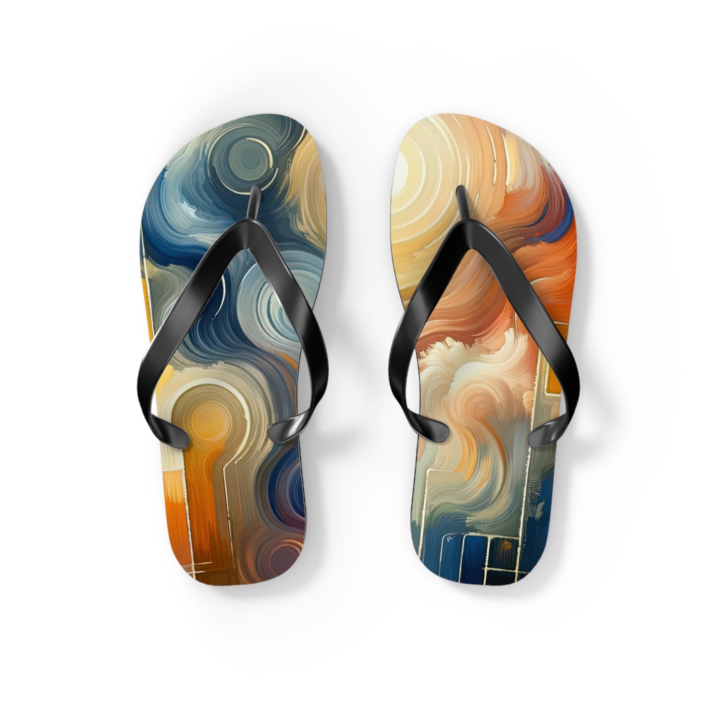 Spiritual Tranquil Sanctuary Flip Flops