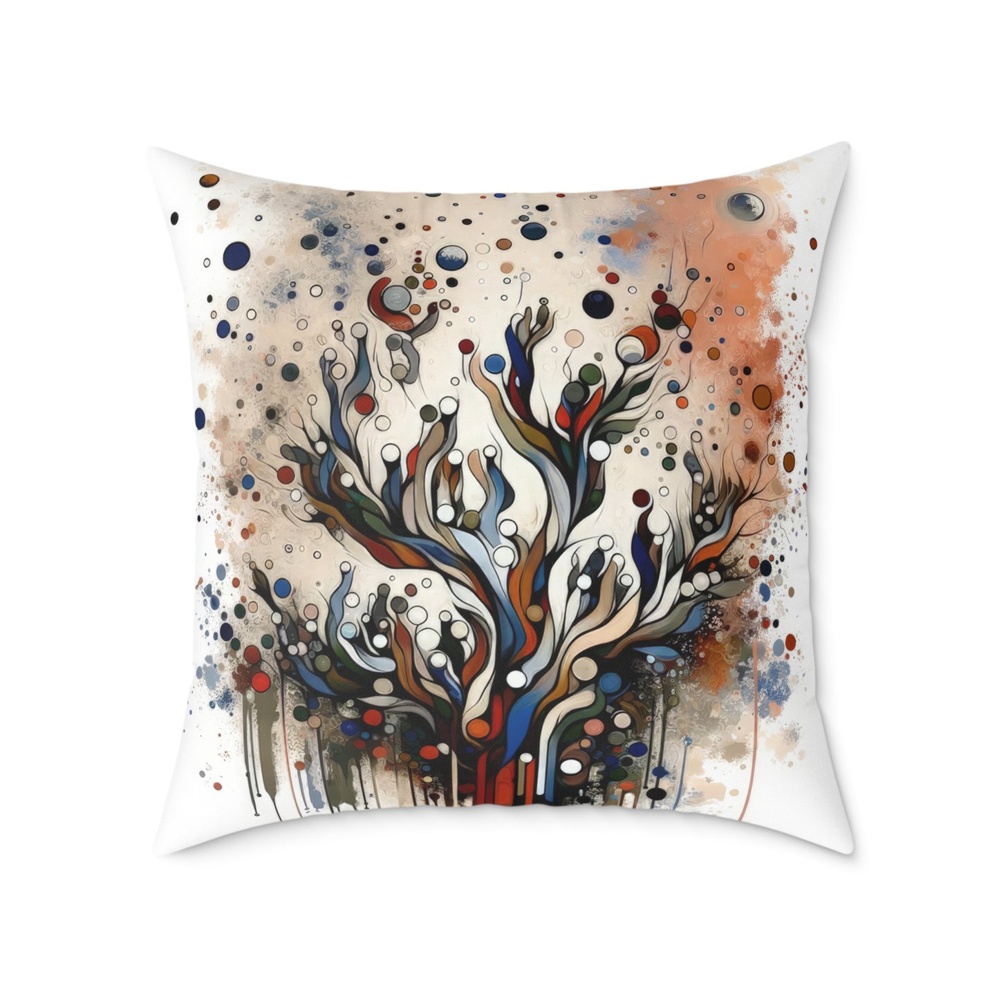 Intentional Unity Splashes Spun Polyester Pillow