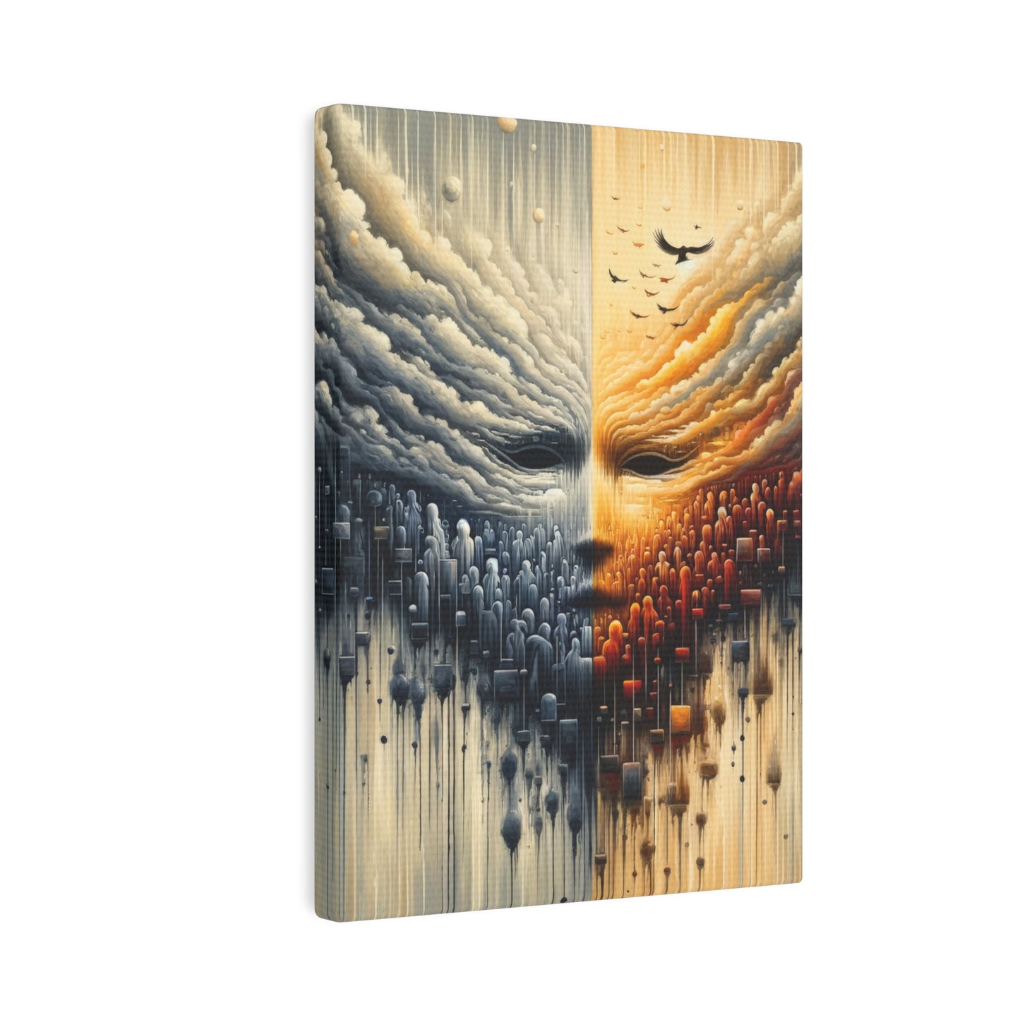 Subdued Revolutionary Currents Canvas Photo Tile