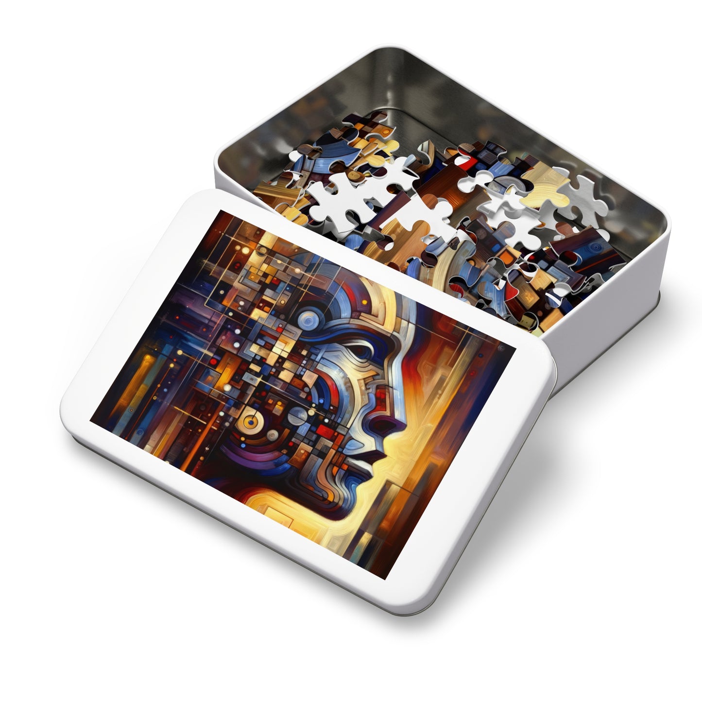 Reflective Tachism Shield Jigsaw Puzzle (30, 110, 252, 500,1000-Piece)