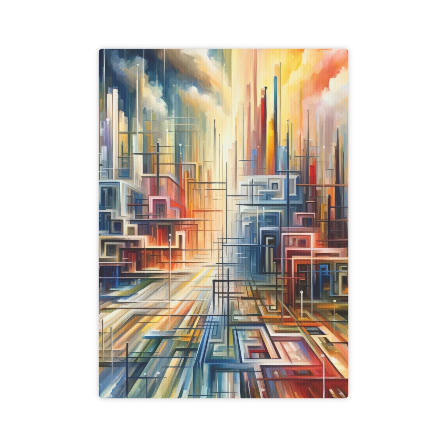 Urban Flow Interconnectedness Canvas Photo Tile