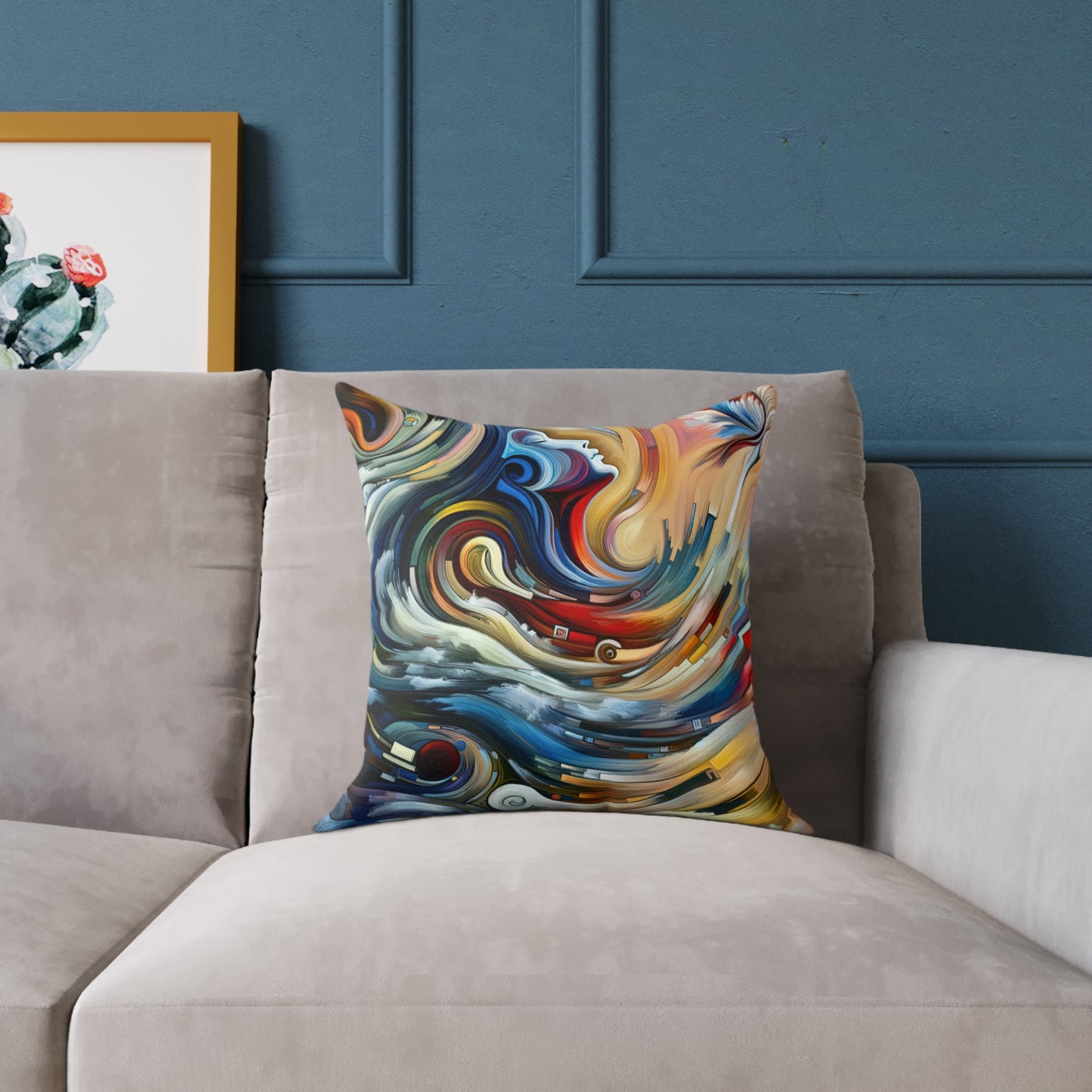 Gratitude Melodic Transformation Spun Polyester Pillow
