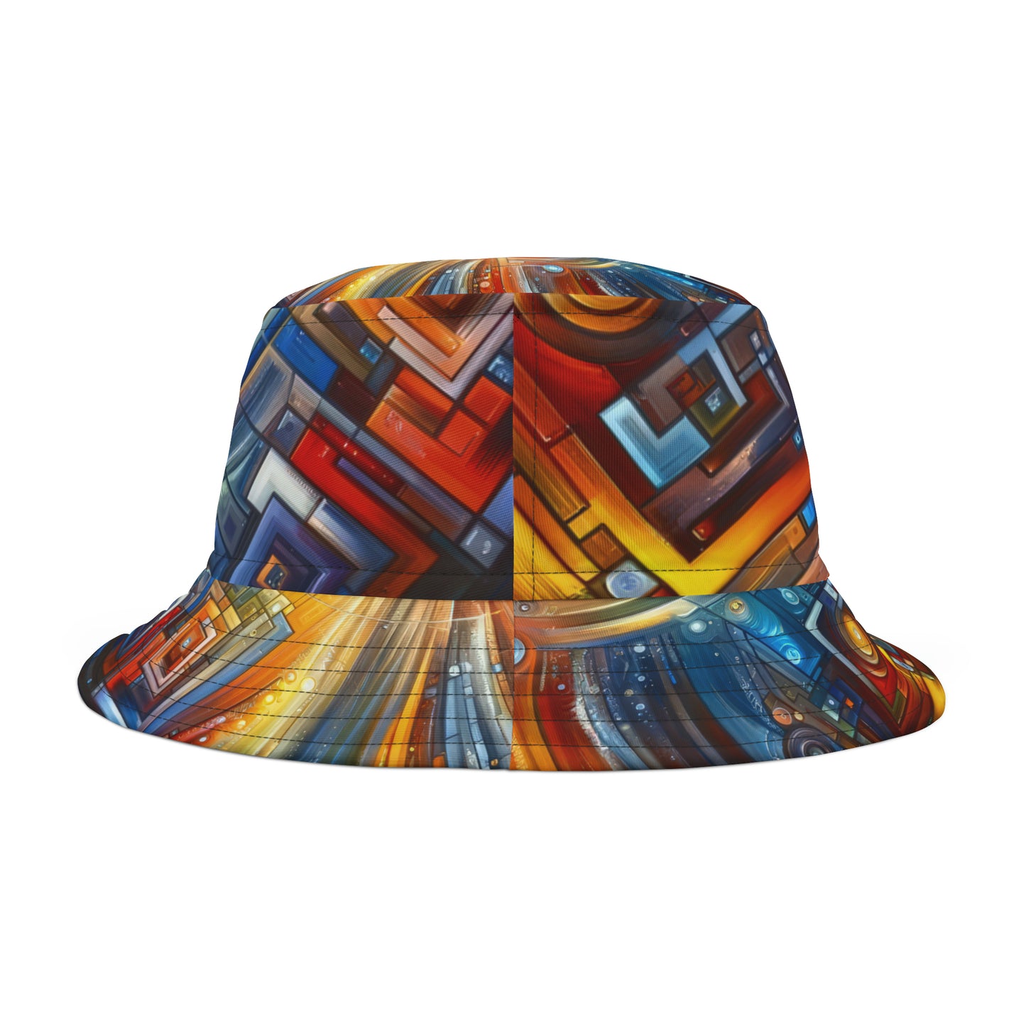 Digital Tachism Connectivity Bucket Hat (AOP)