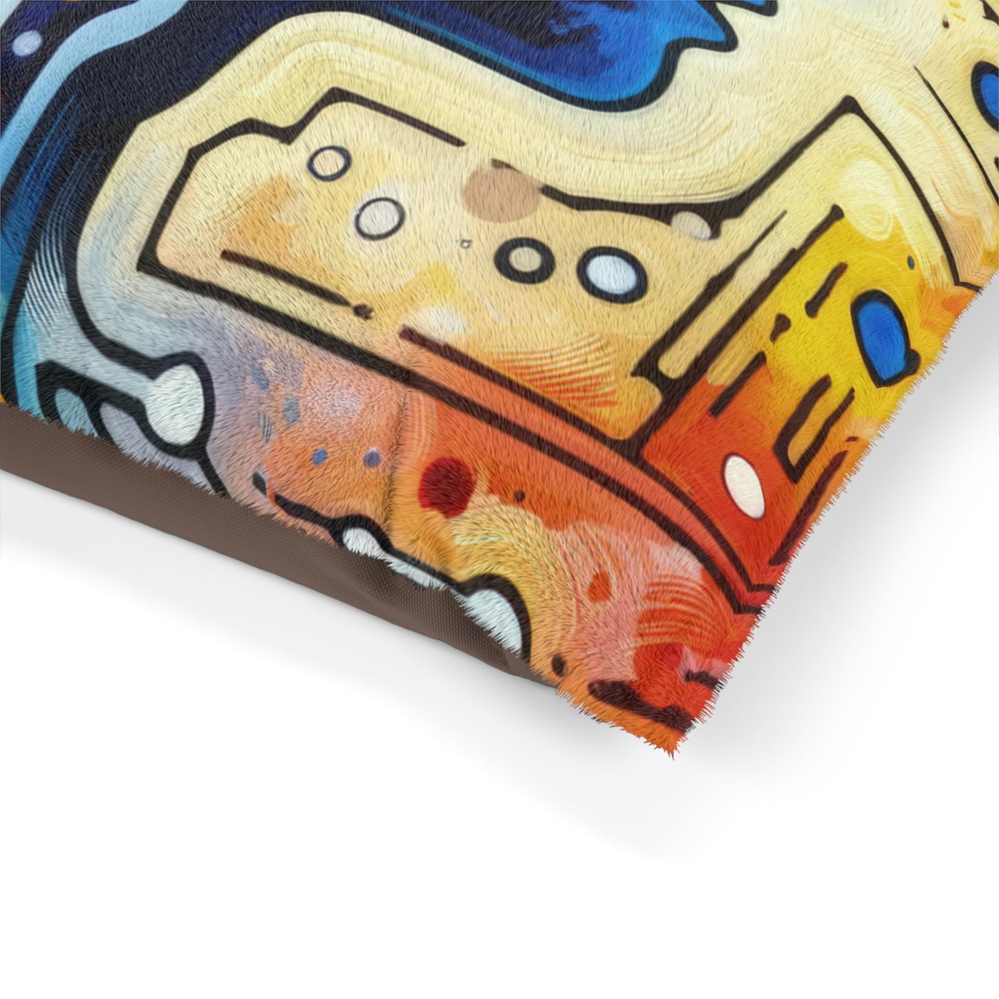 Empathetic Connection Abstract Pet Bed