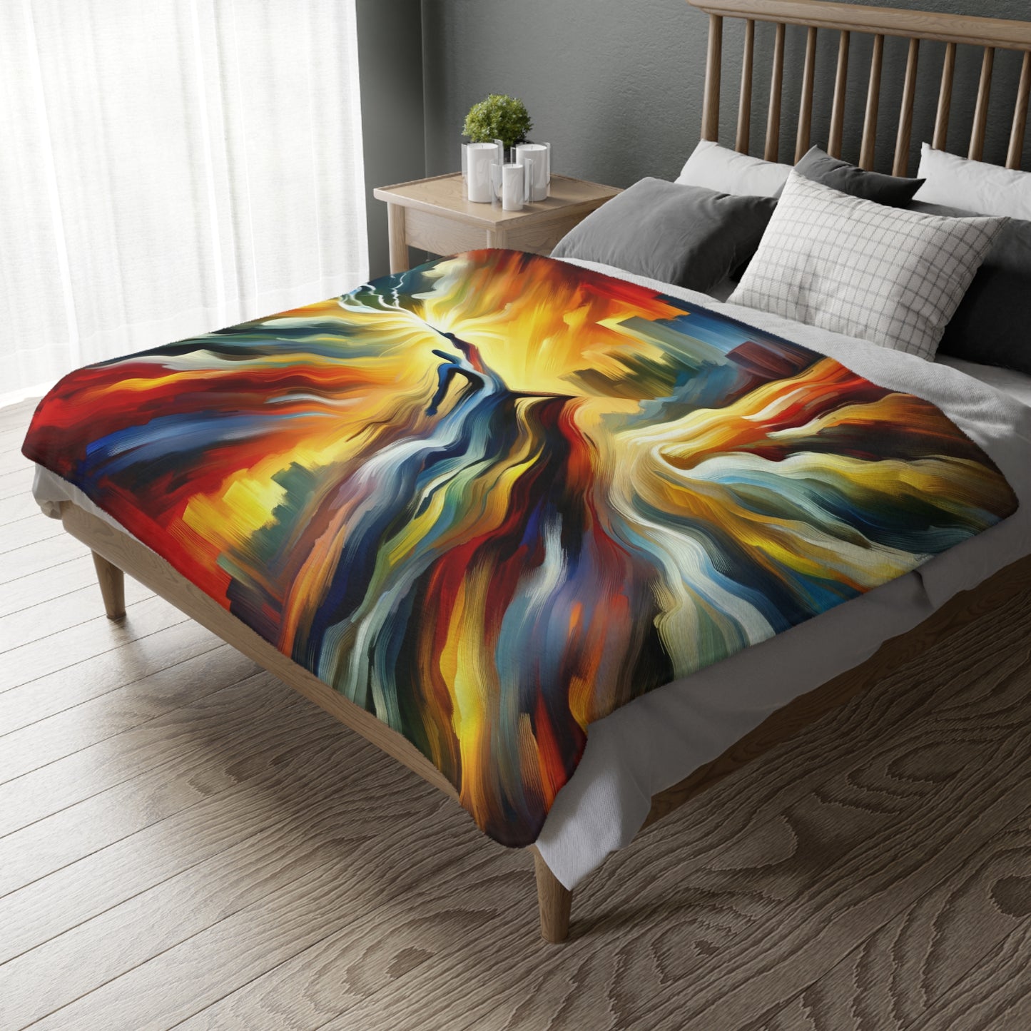 Boundless Dynamic Allegiance Velveteen Microfiber Blanket (Two-sided print)