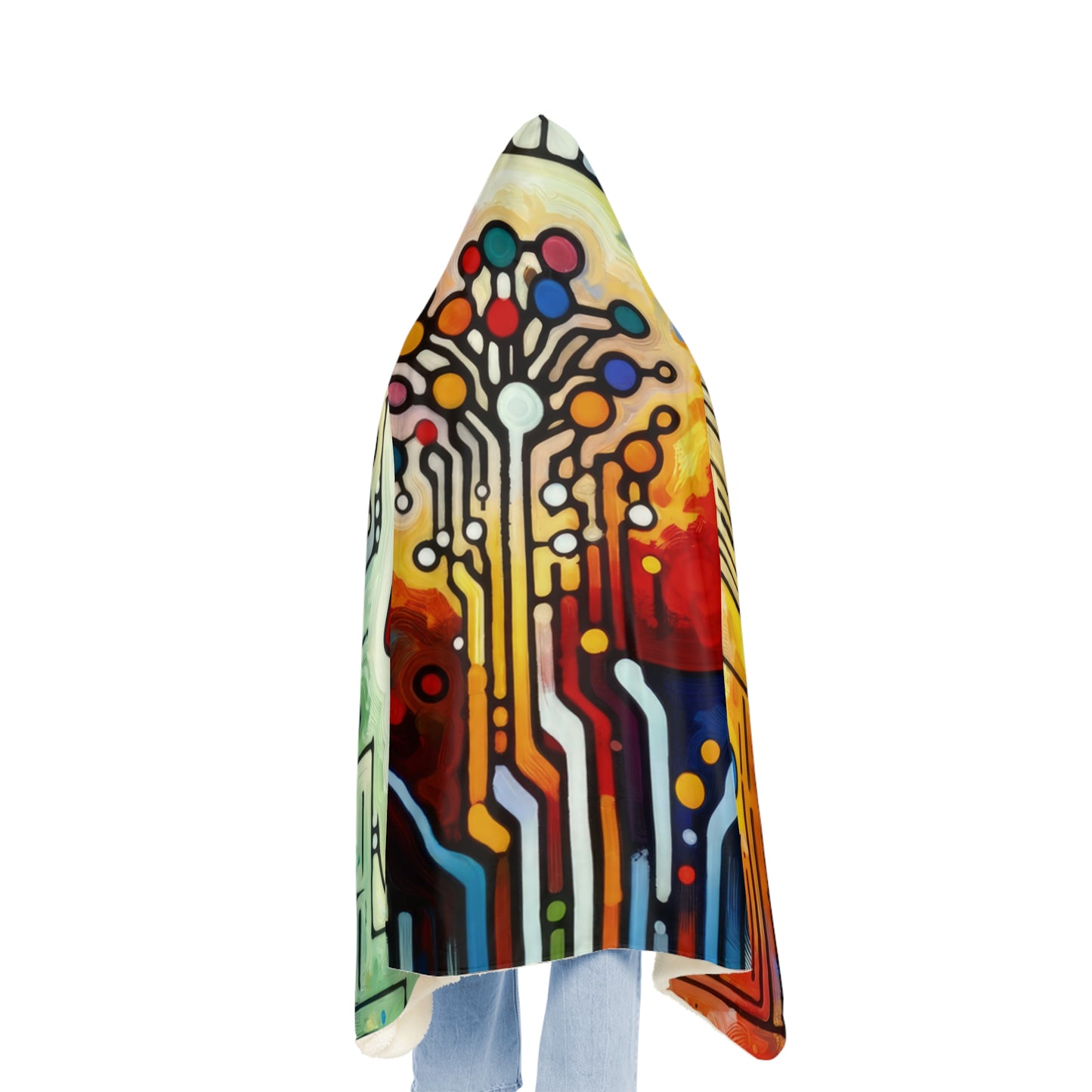 Empathetic Connection Abstract Snuggle Blanket