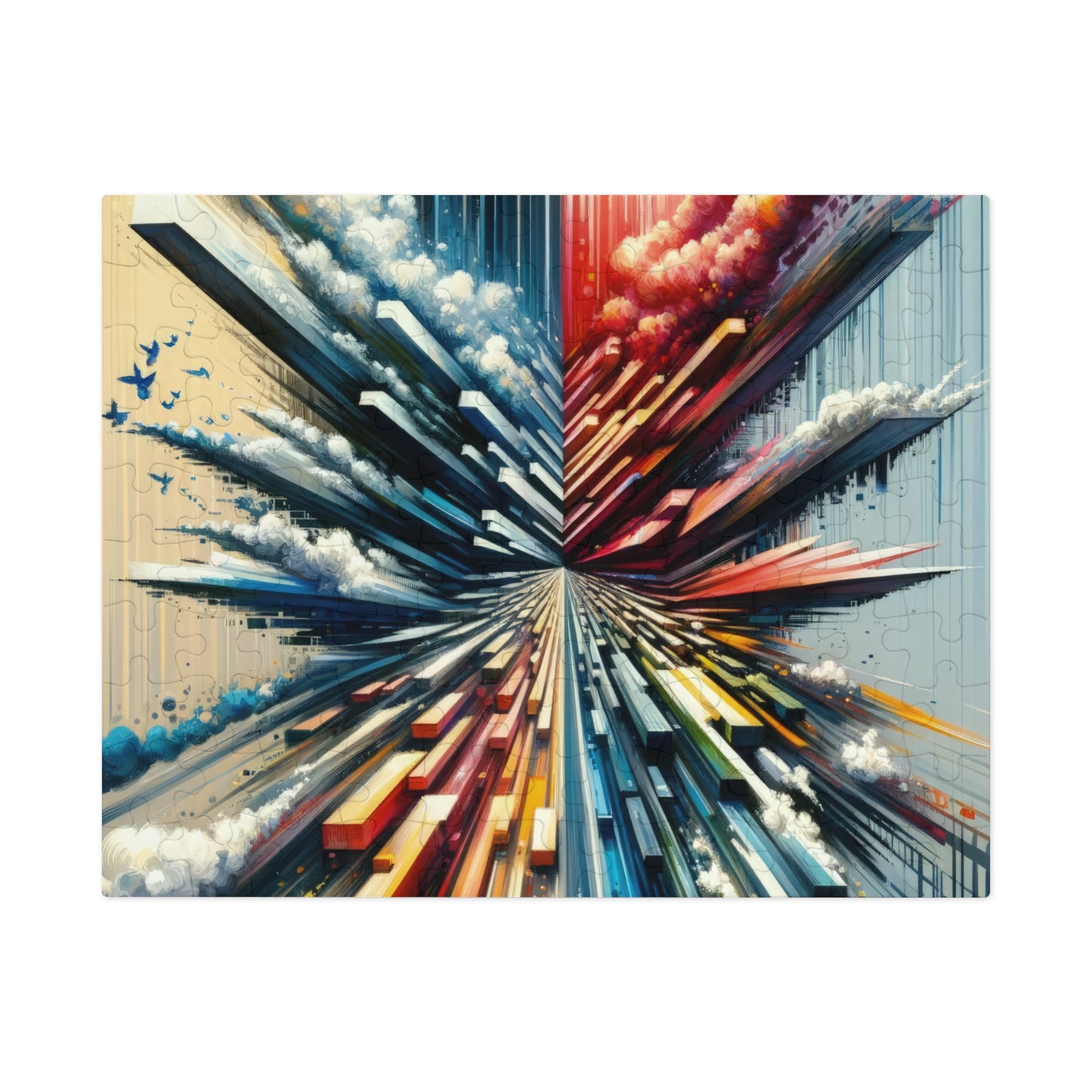 Rapid Perspective Shift Jigsaw Puzzle (30, 110, 252, 500,1000-Piece)
