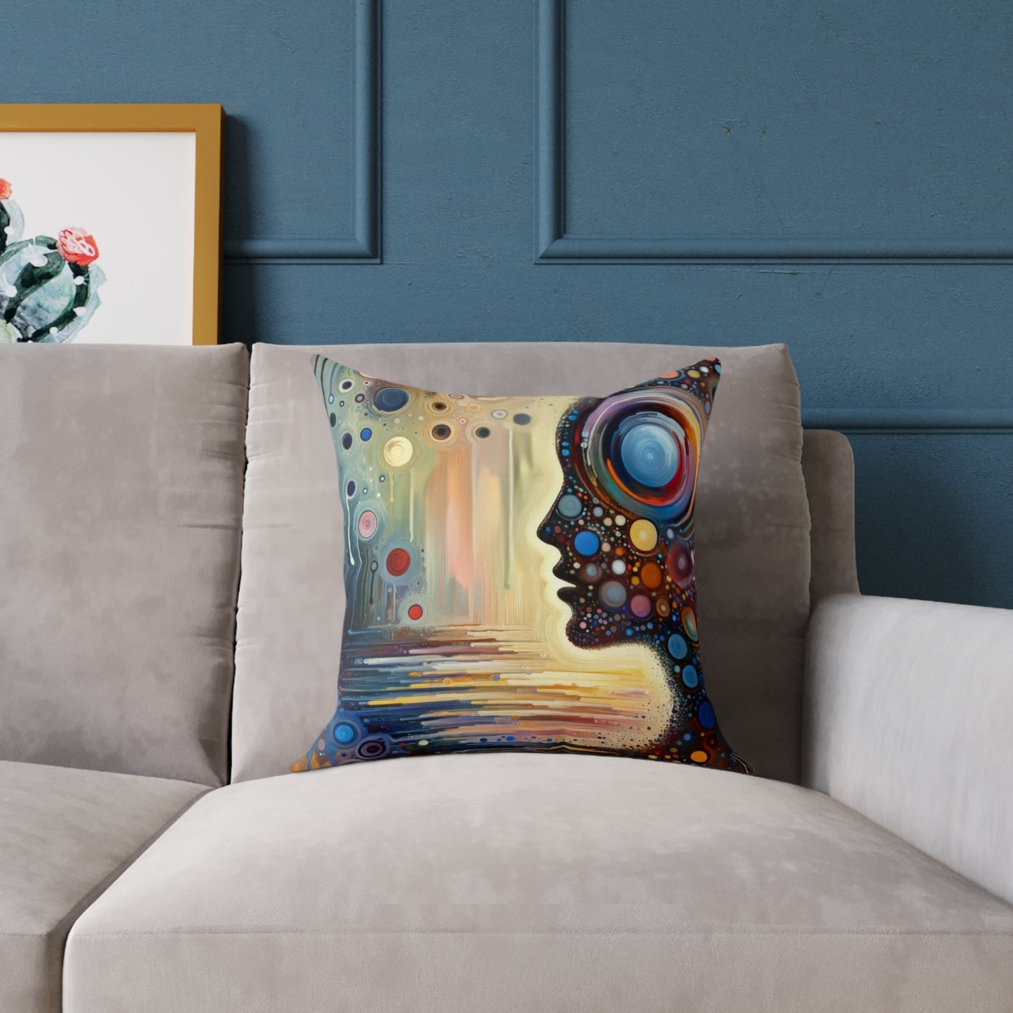 Echoed Intrinsic Universality Spun Polyester Pillow
