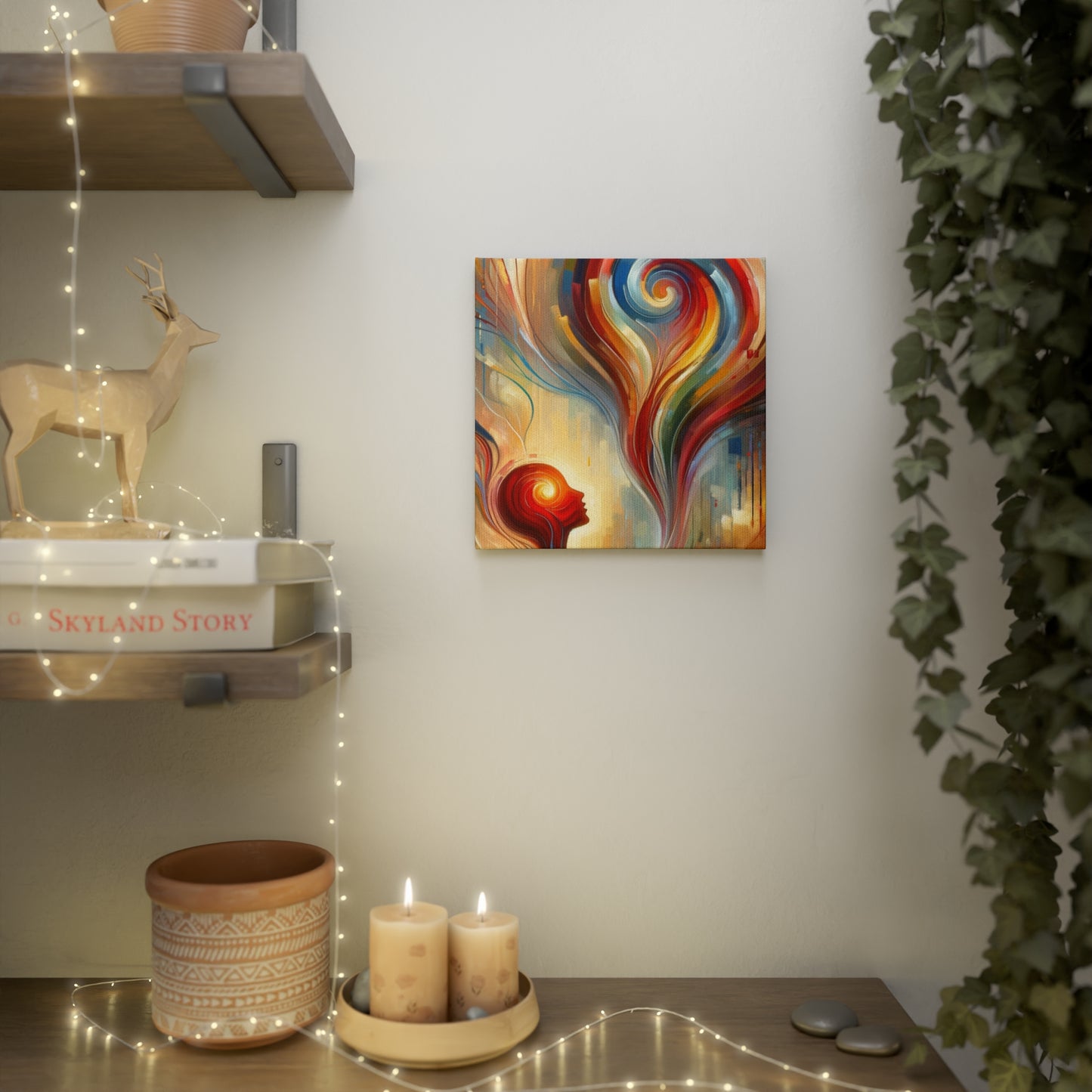 Empathetic Spiral Dialogue Canvas Photo Tile
