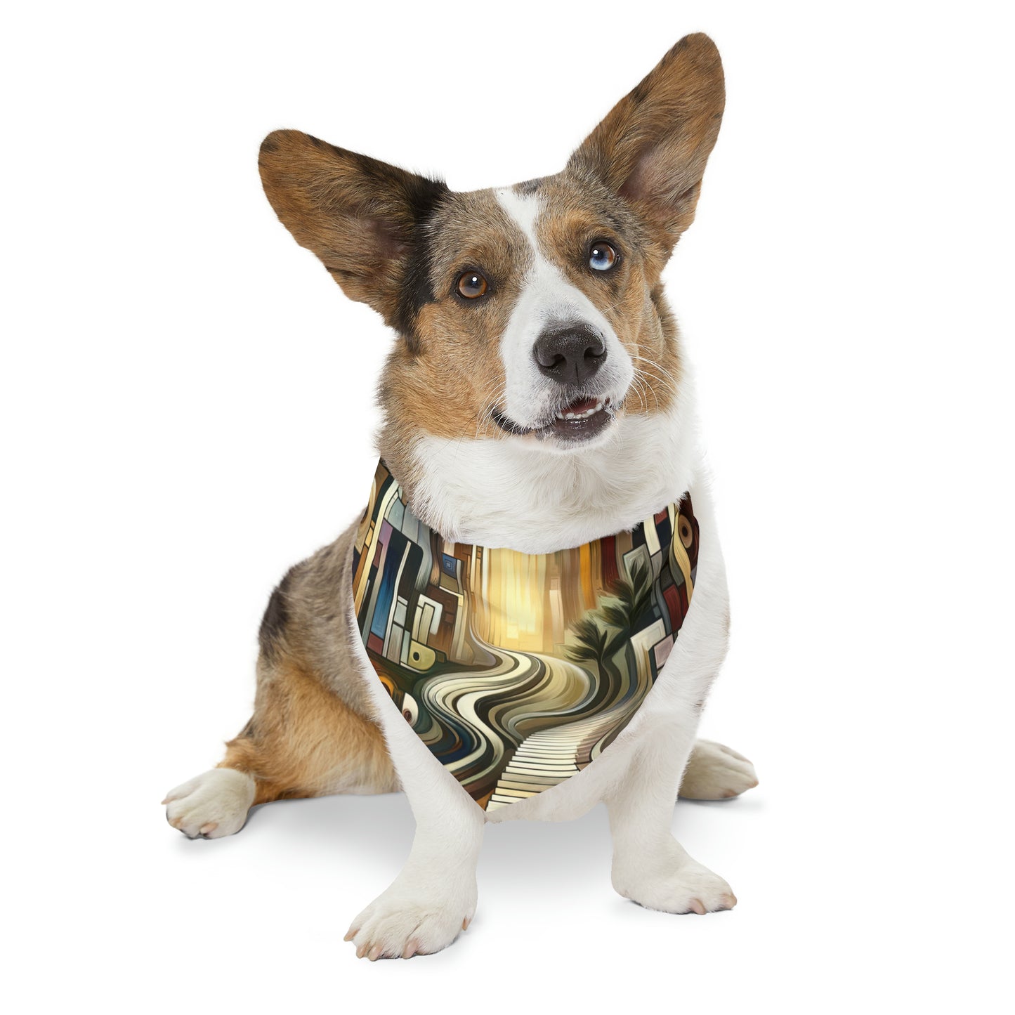 Relatable Journey Abstraction Pet Bandana Collar