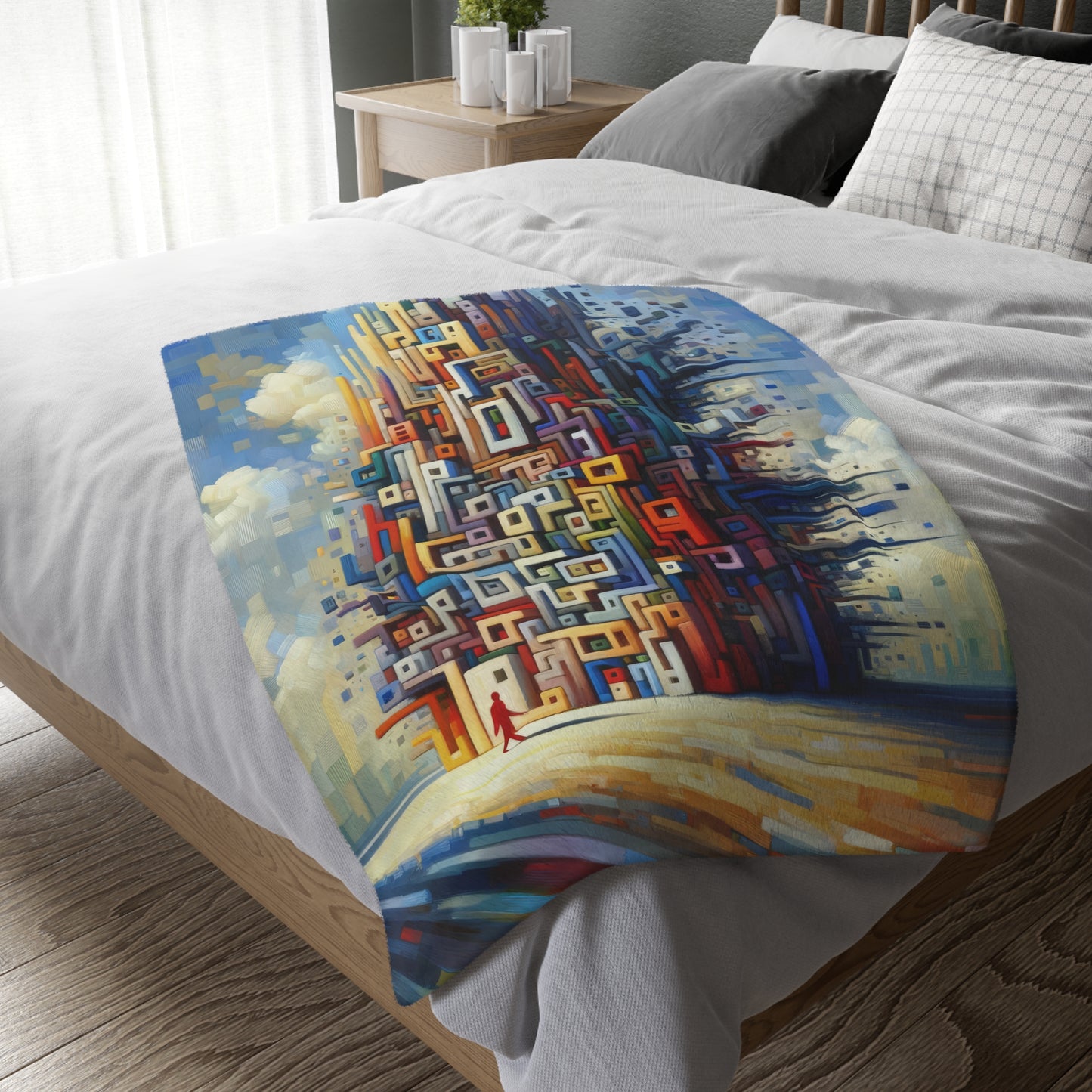 Architectural Endeavor Tapestry Velveteen Microfiber Blanket (Two-sided print)