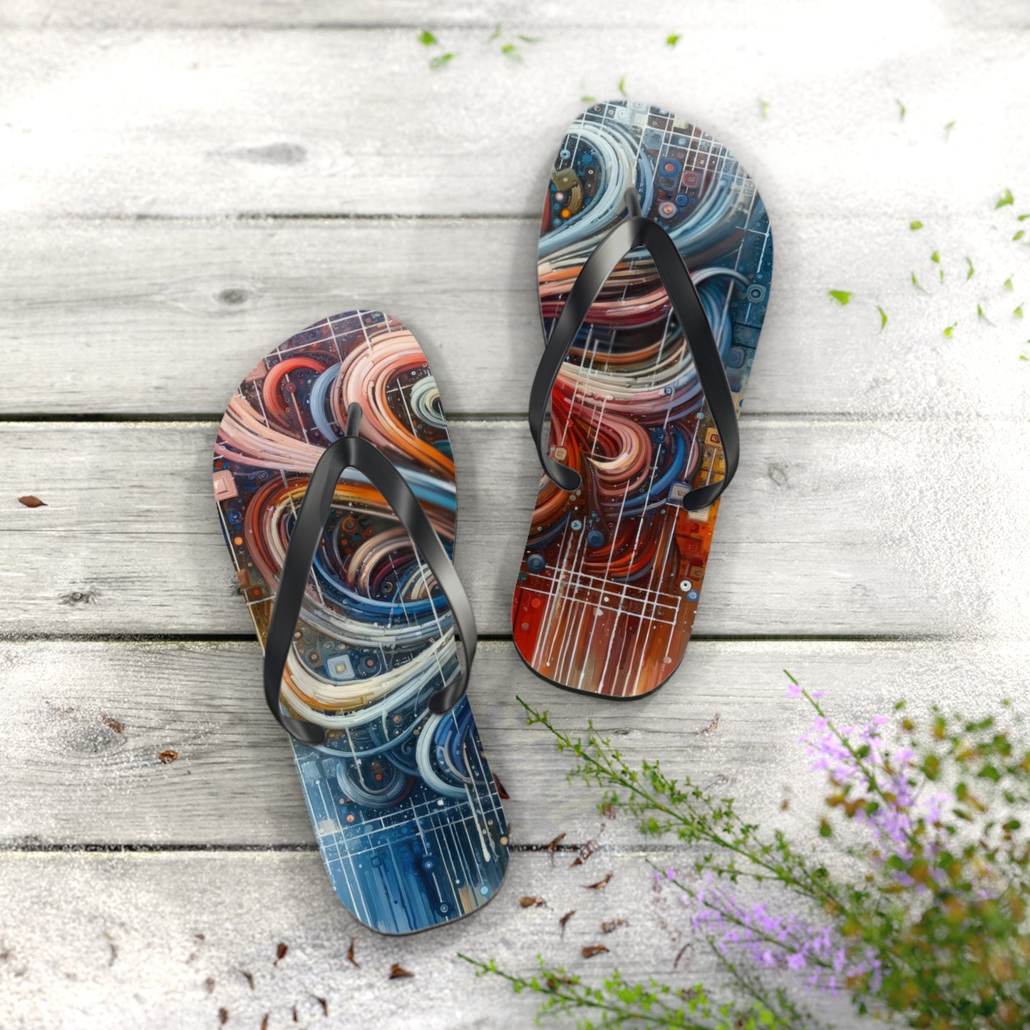 Humanity Tapestry Unification Flip Flops