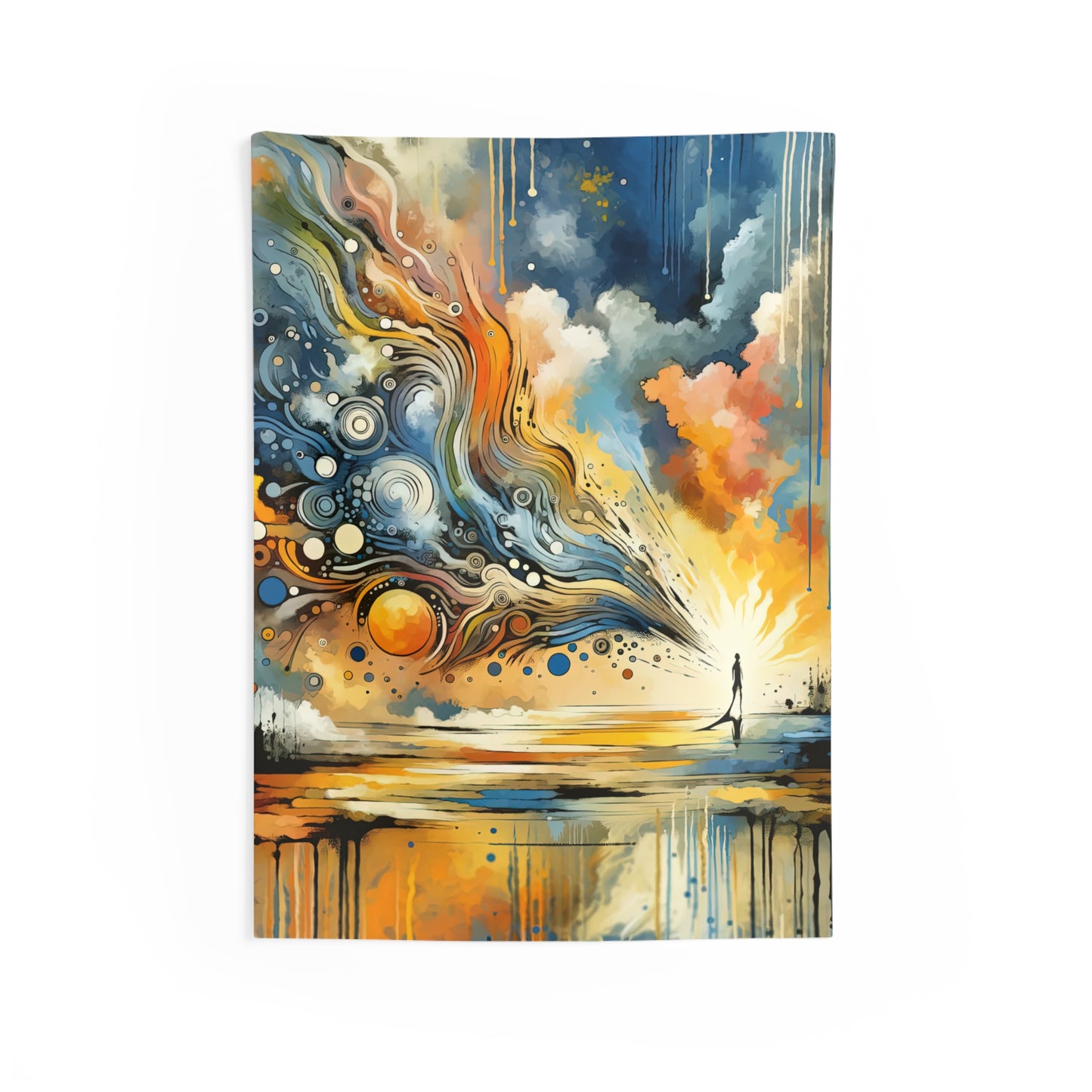 Intentional Awakening Reflection Indoor Wall Tapestries