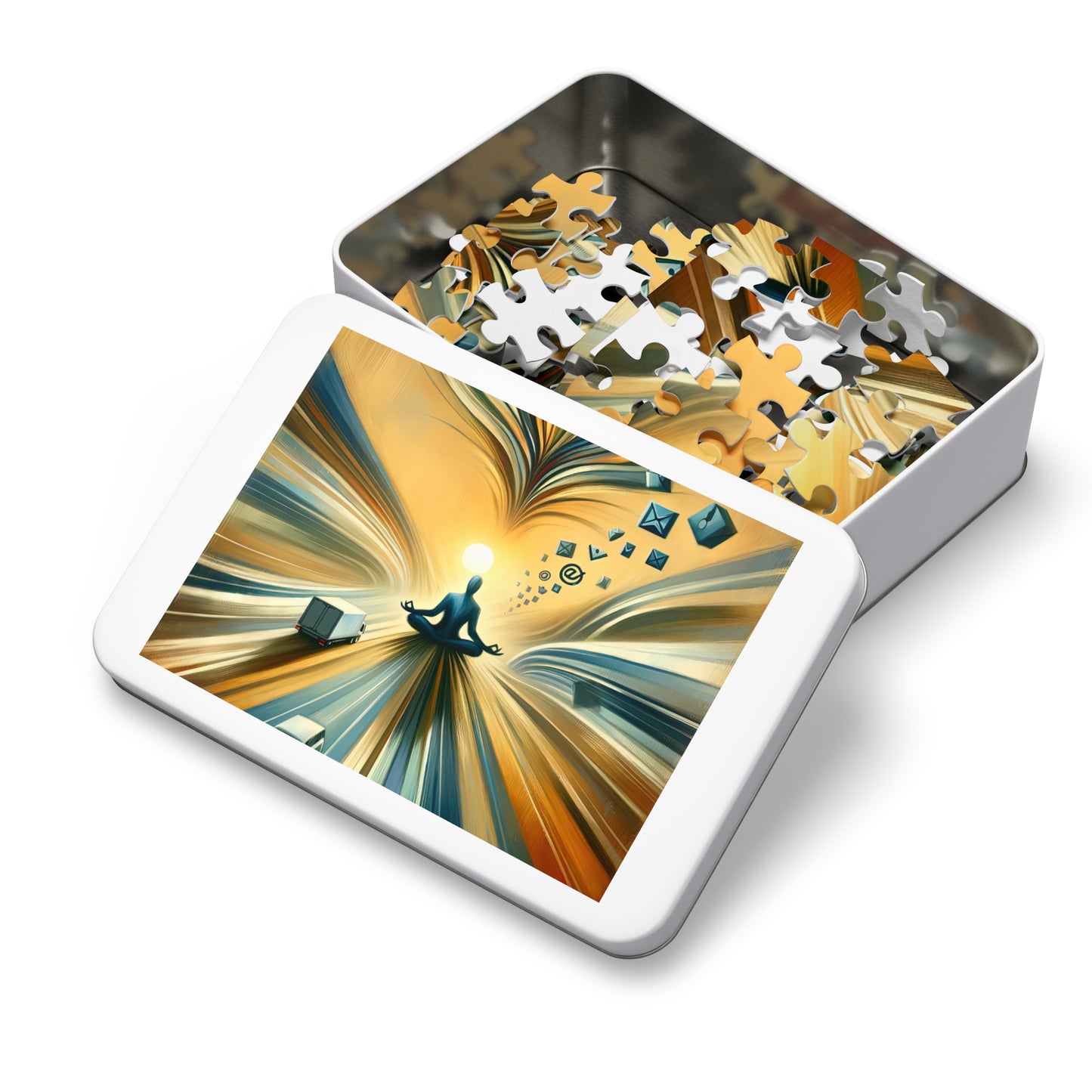 Meditative Commute Flow Jigsaw Puzzle (30, 110, 252, 500,1000-Piece)