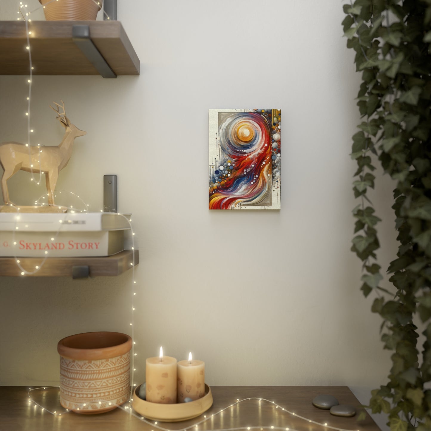 Harmonic Swirl Elegance Canvas Photo Tile