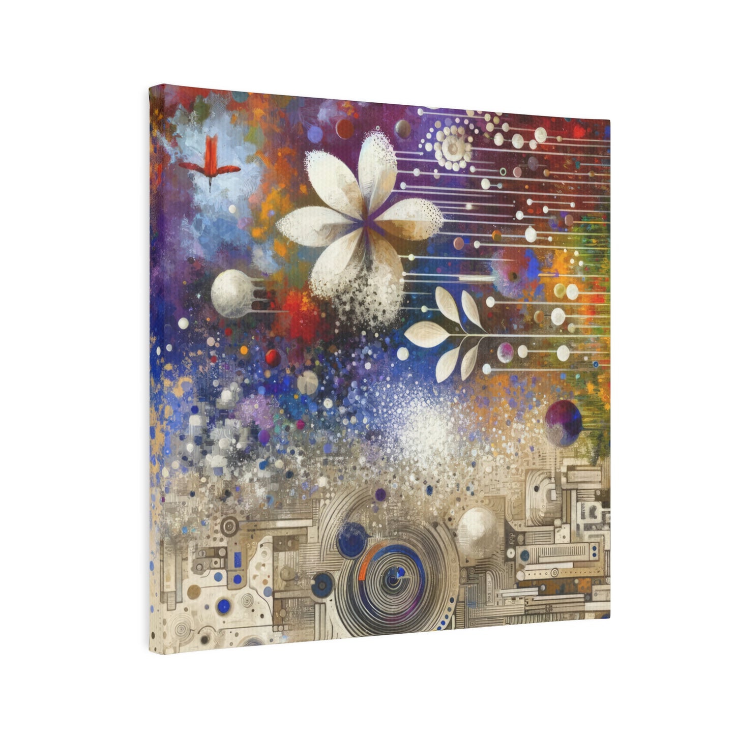 Inner Algorithm Synthesis Canvas Photo Tile