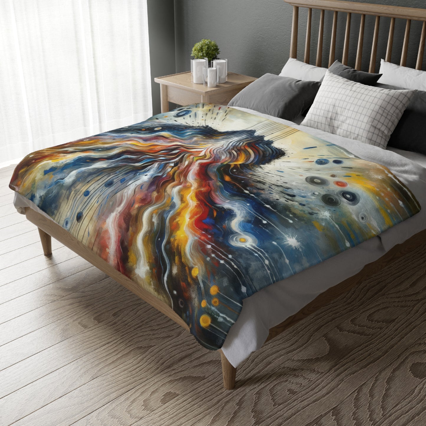 Empathetic Awakening Dynamic Velveteen Microfiber Blanket (Two-sided print)