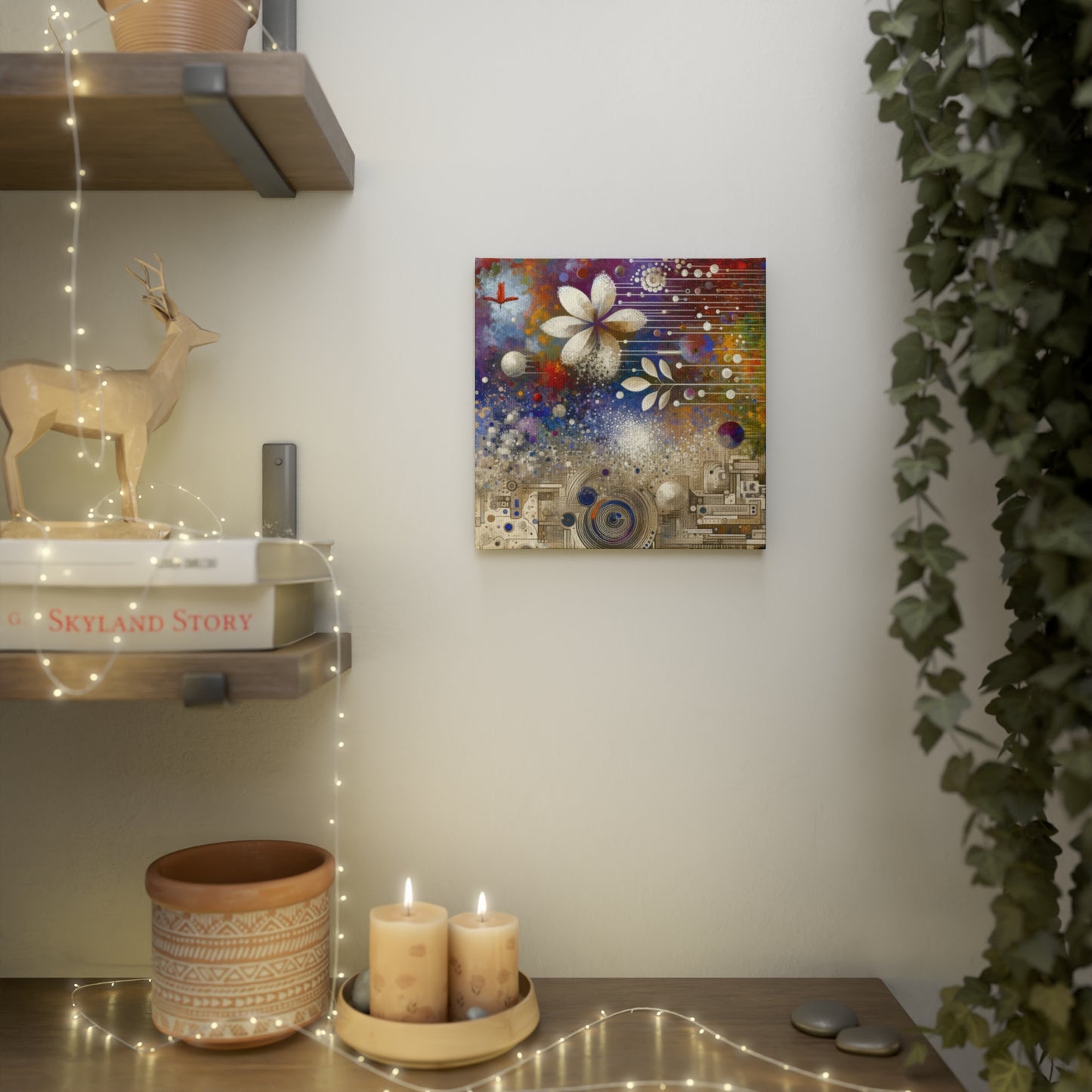 Inner Algorithm Synthesis Canvas Photo Tile