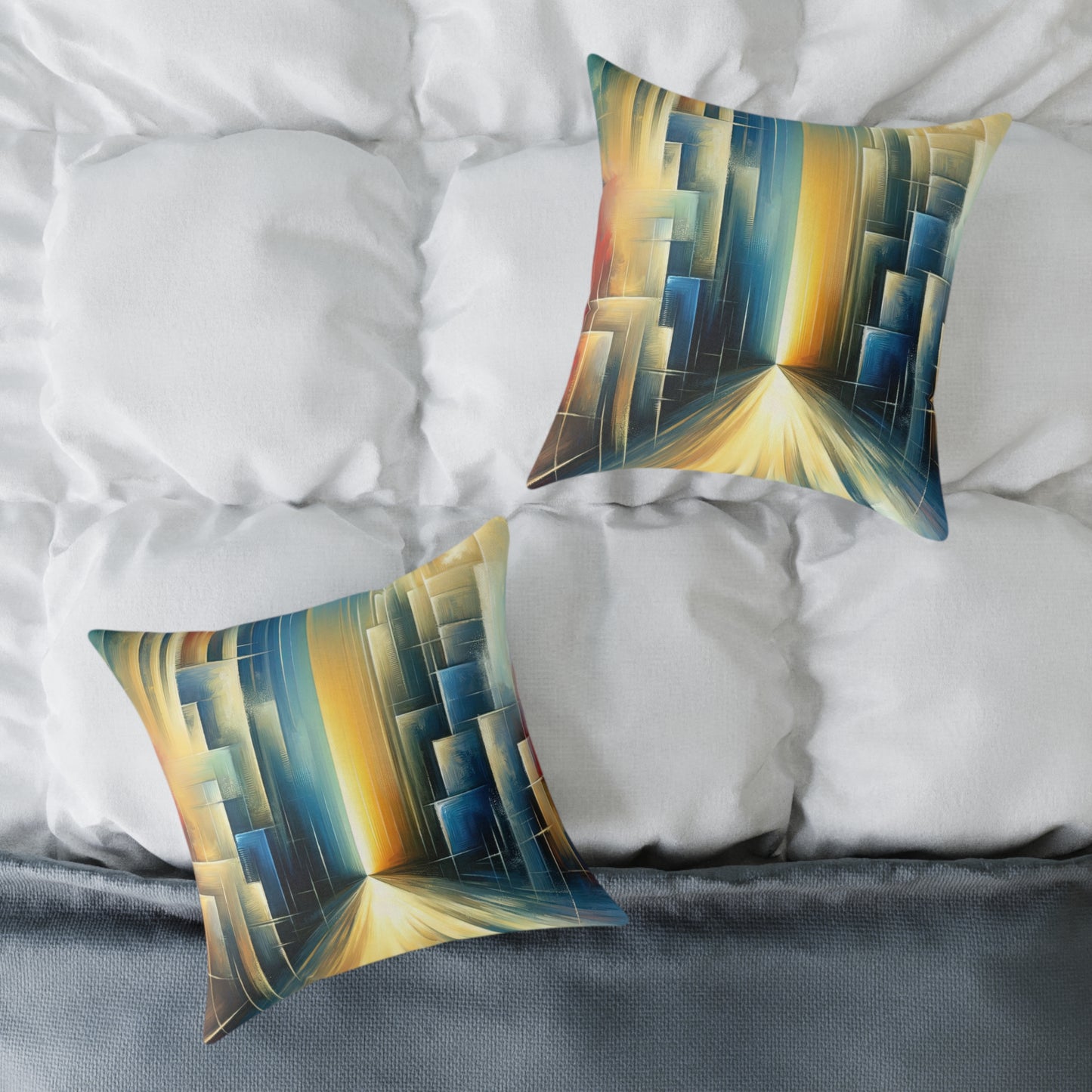 Echoes Dissolving Light Spun Polyester Pillow