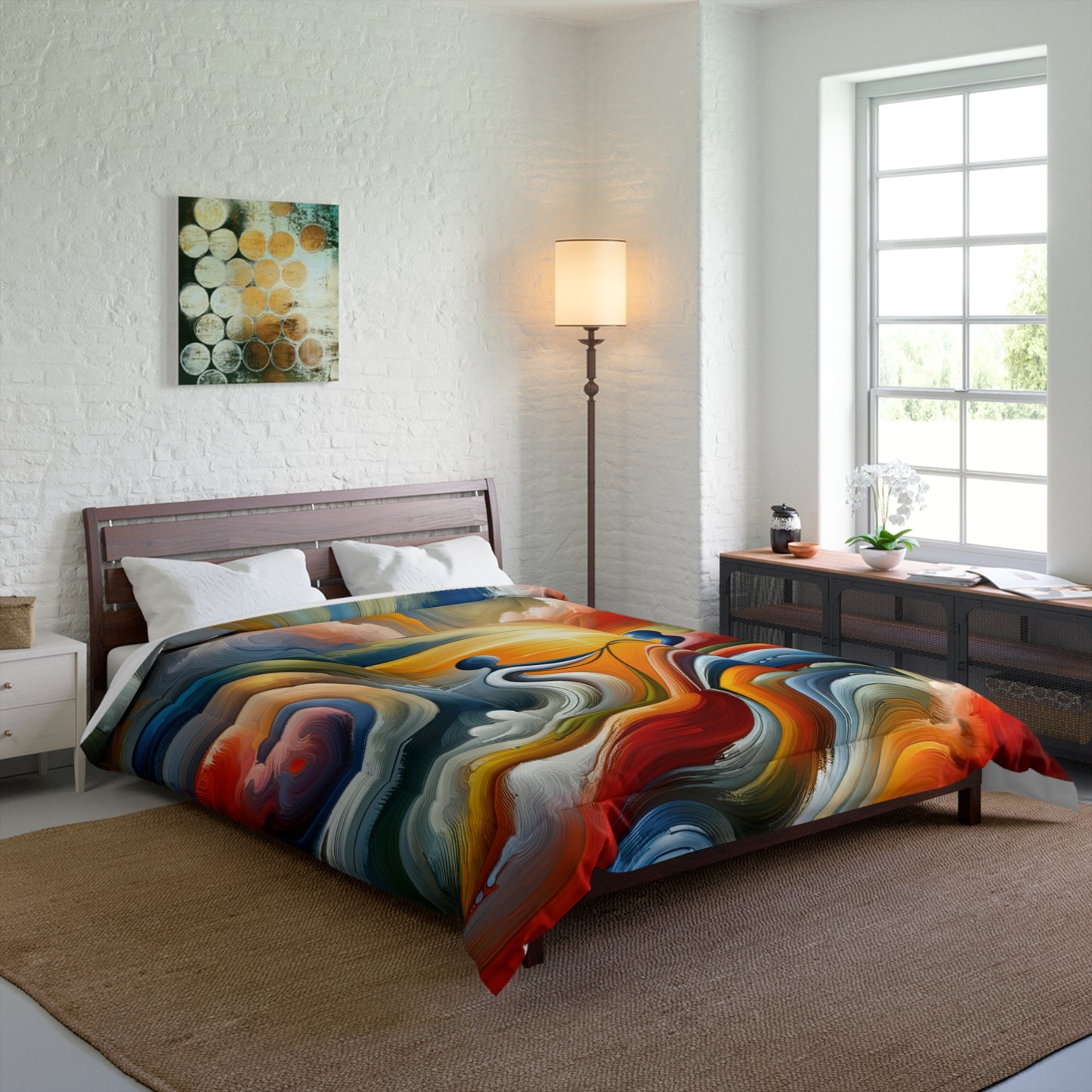 Empathetic Lifeline Abstract Comforter