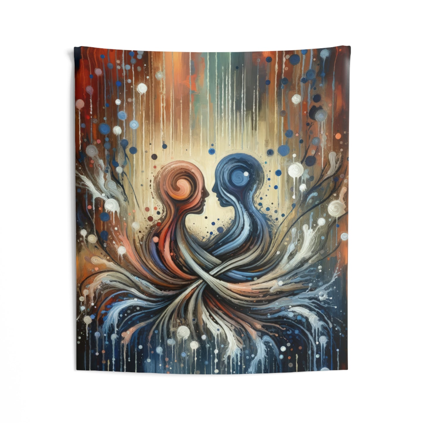 Empathic Connection Tachism Indoor Wall Tapestries