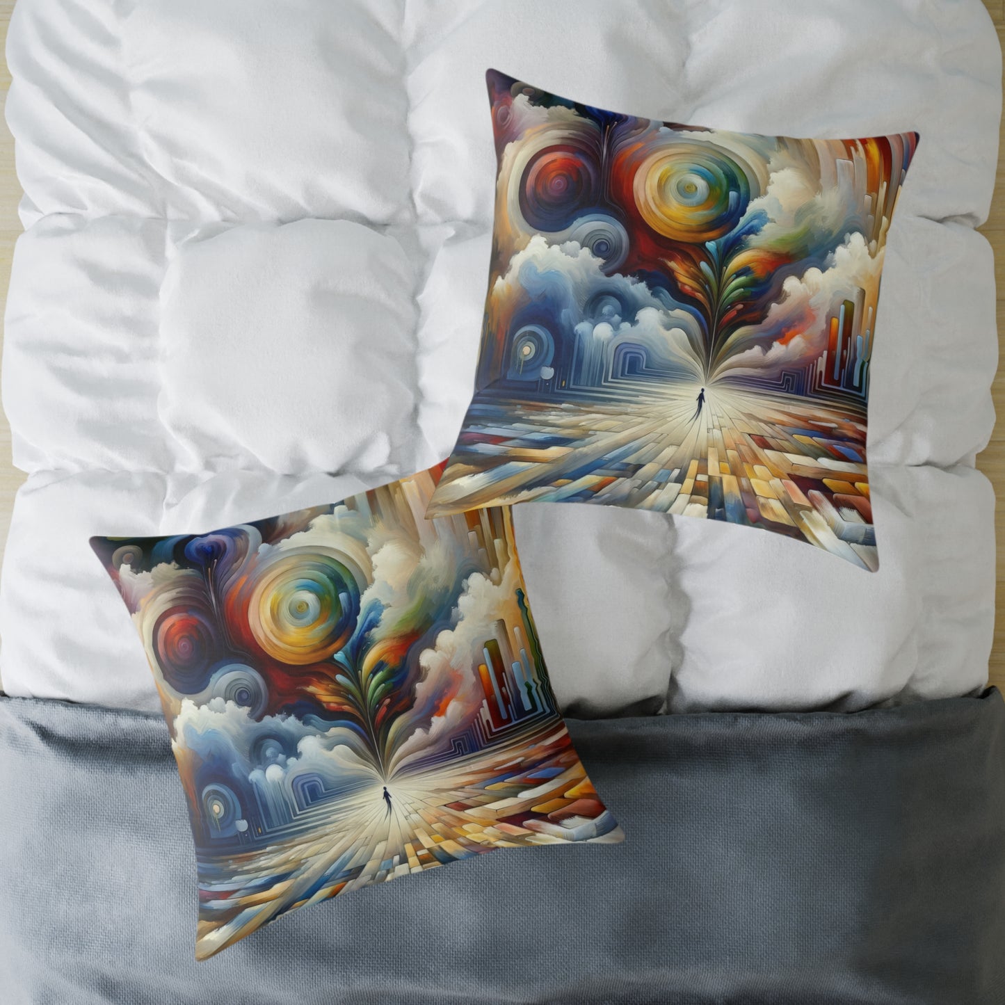 Sensory Thought Awakening Spun Polyester Pillow