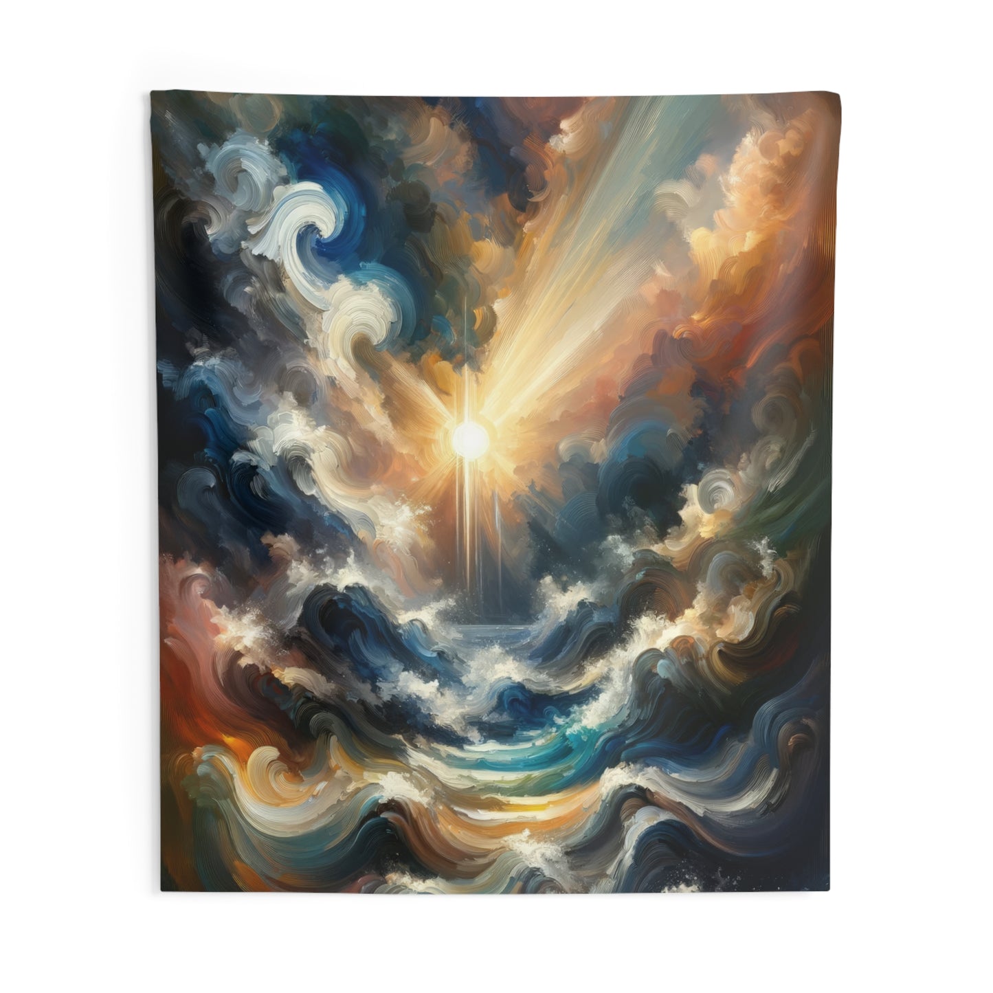 Tumultuous Sea Enlightenment Indoor Wall Tapestries