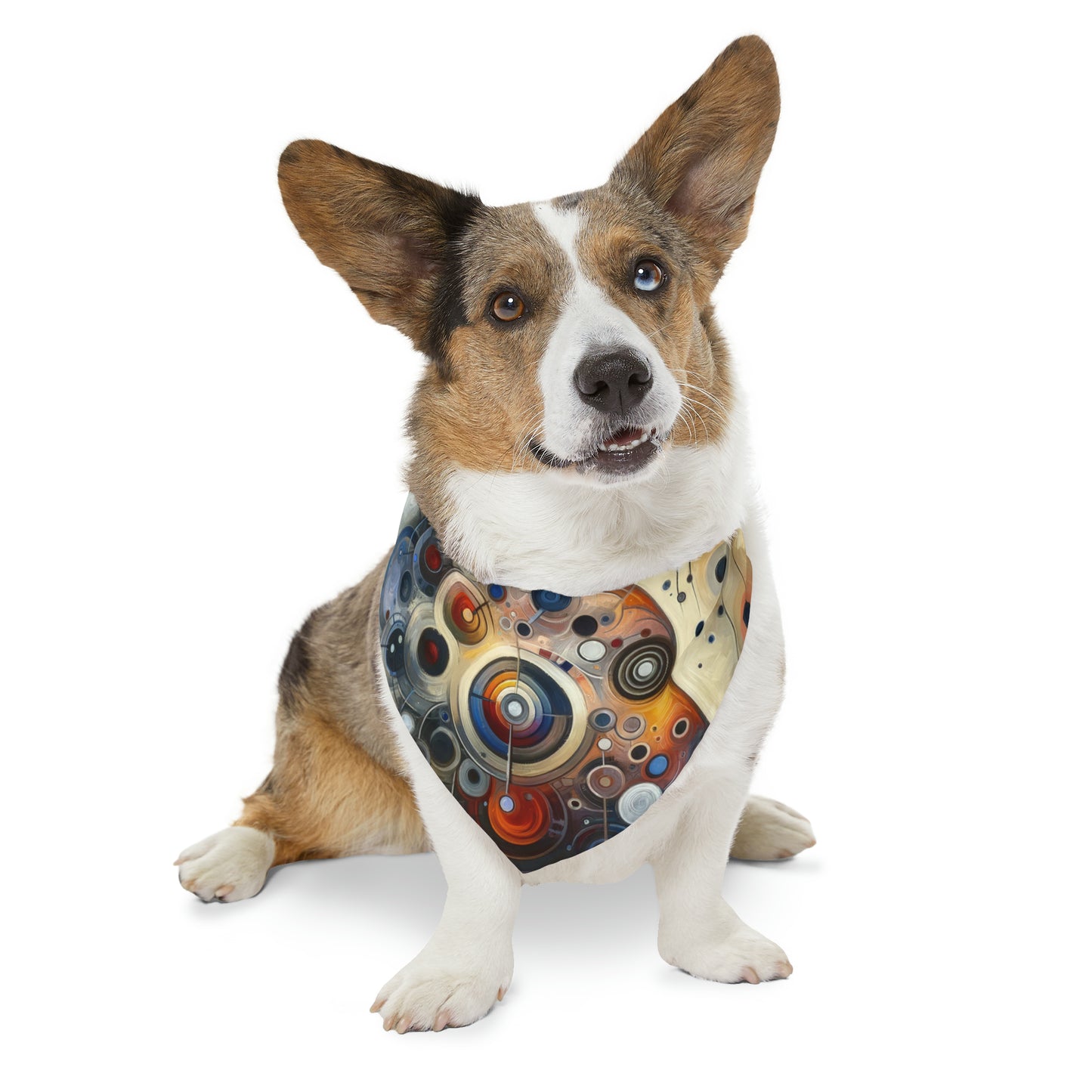 Mindful Tachism Engagement Pet Bandana Collar