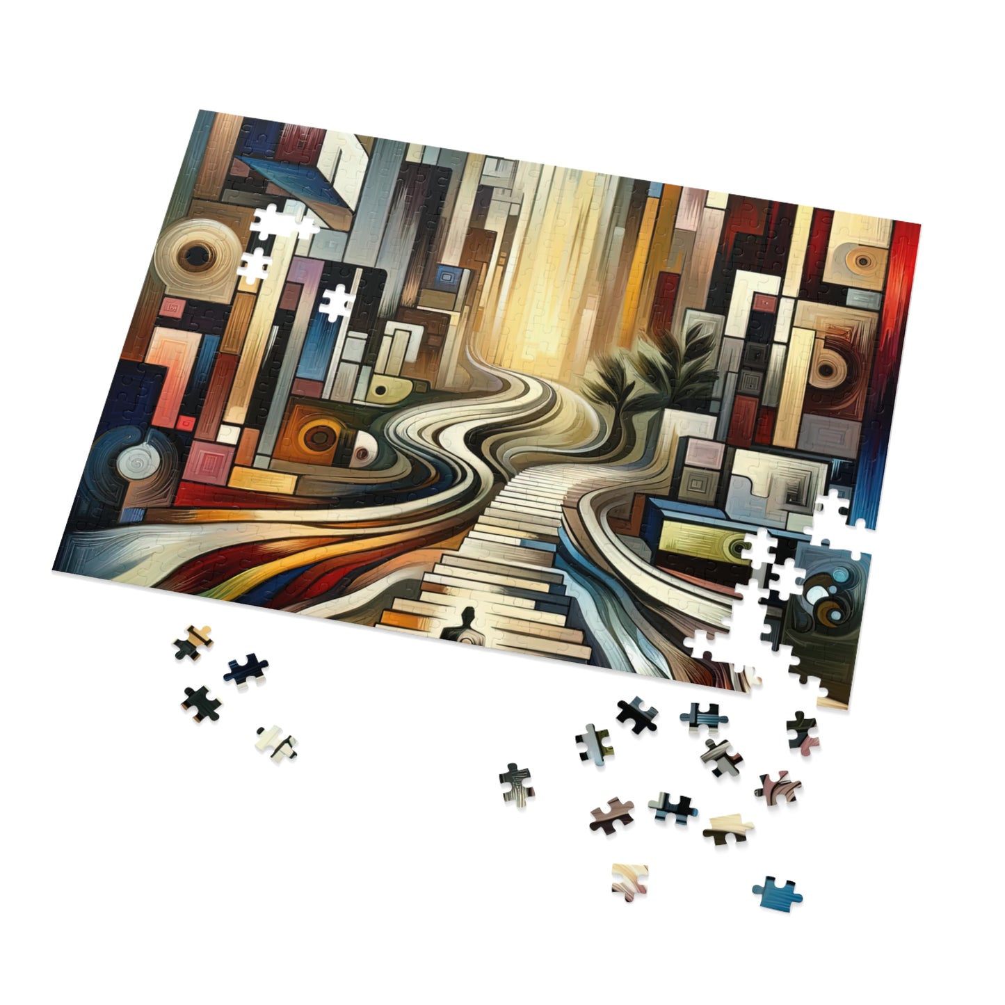 Relatable Journey Abstraction Jigsaw Puzzle (30, 110, 252, 500,1000-Piece)