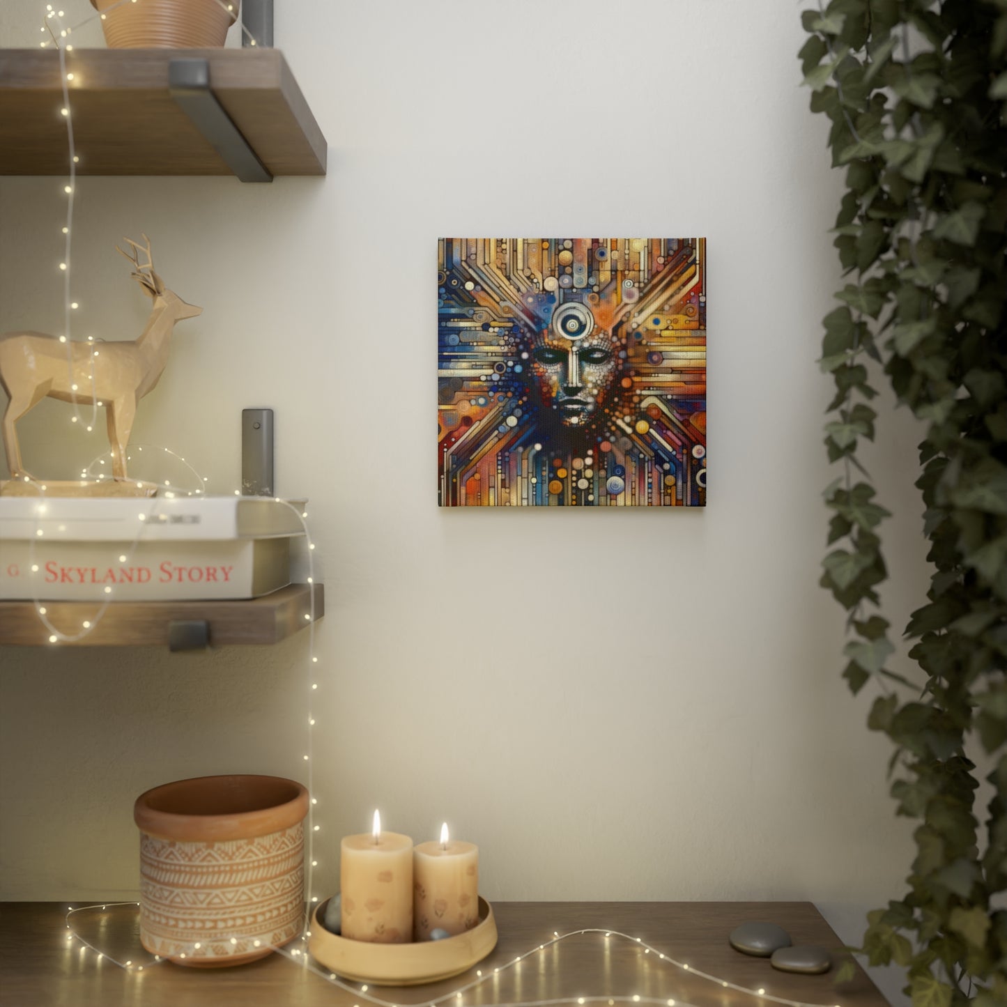 Digital Rhythm Tapestry Canvas Photo Tile