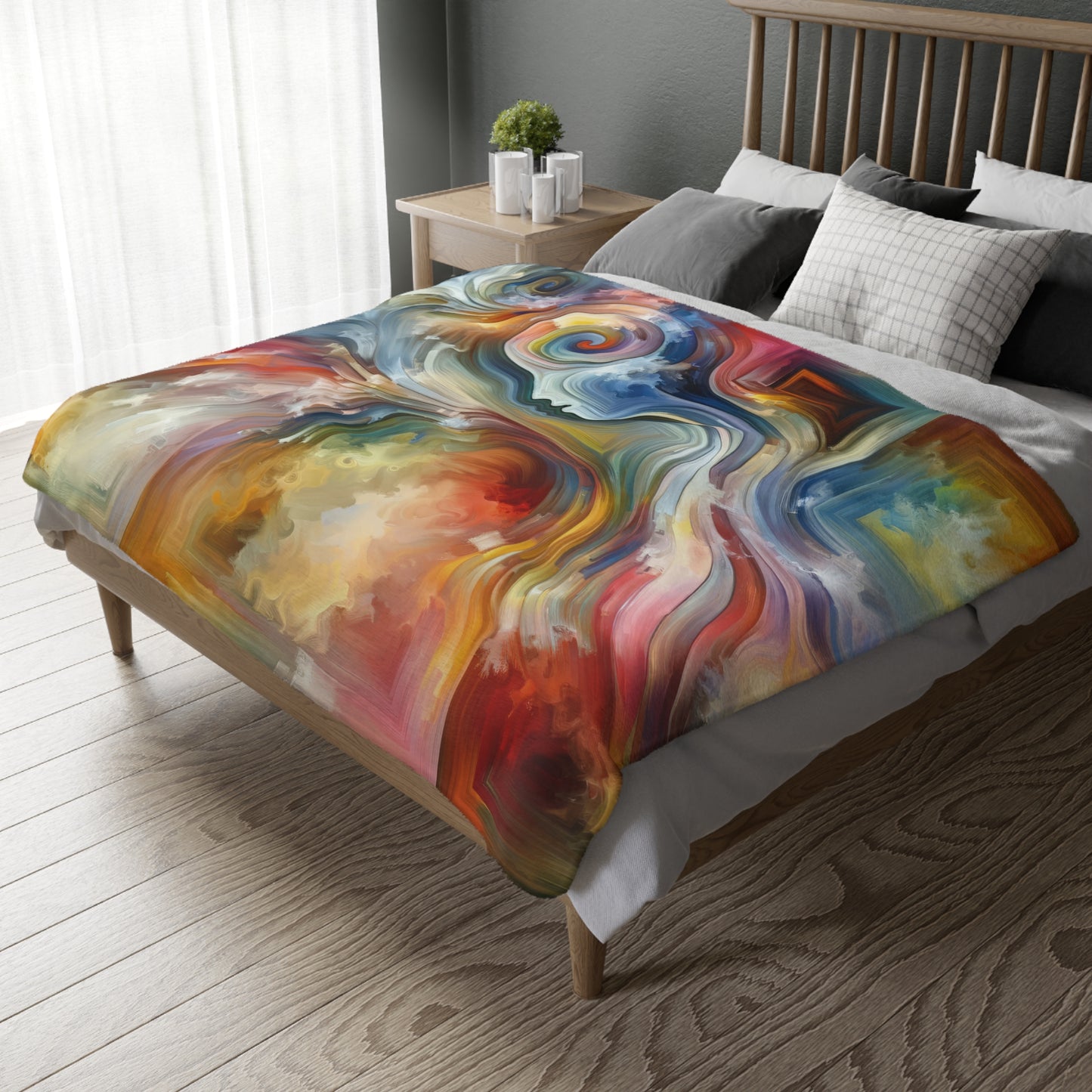 Empathy Binding Spirit Velveteen Microfiber Blanket (Two-sided print)