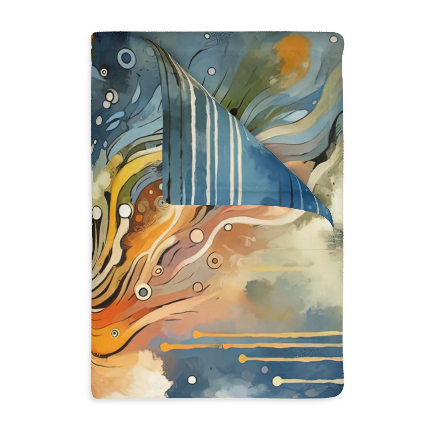 Intentional Awakening Reflection Velveteen Microfiber Blanket (Two-sided print)