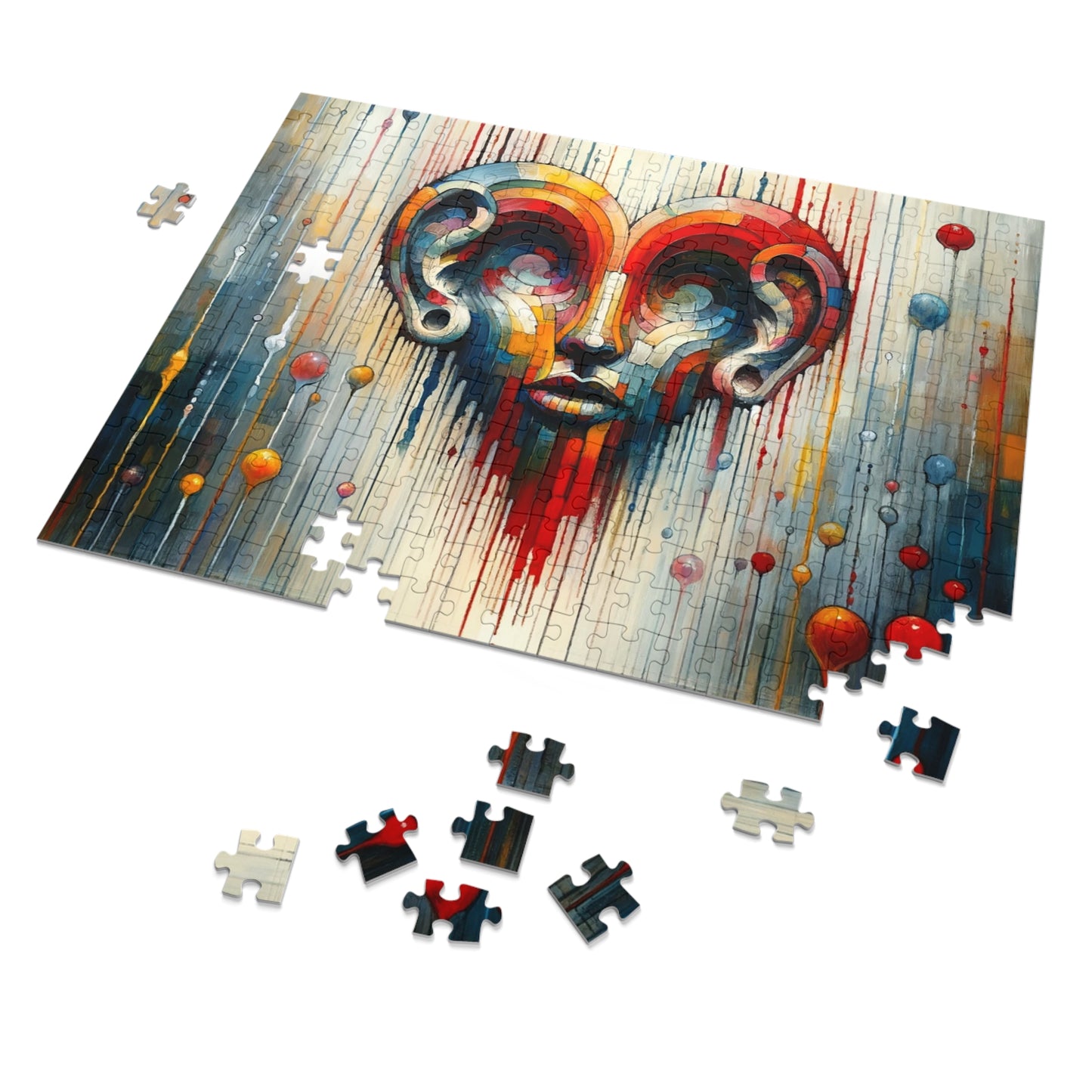 Ears Heart Expression Jigsaw Puzzle (30, 110, 252, 500,1000-Piece)