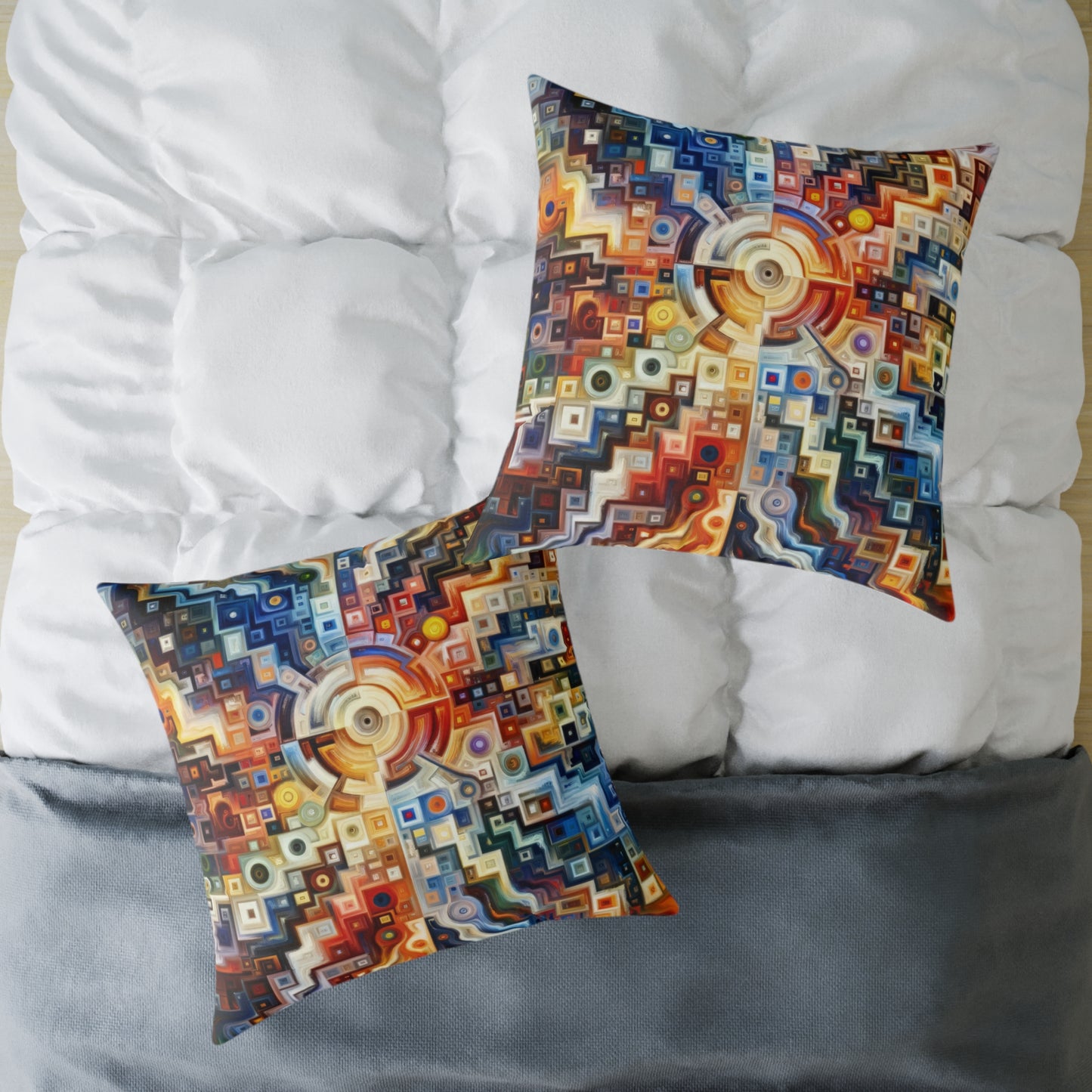 Essence Kaleidoscope Tapestry Spun Polyester Pillow