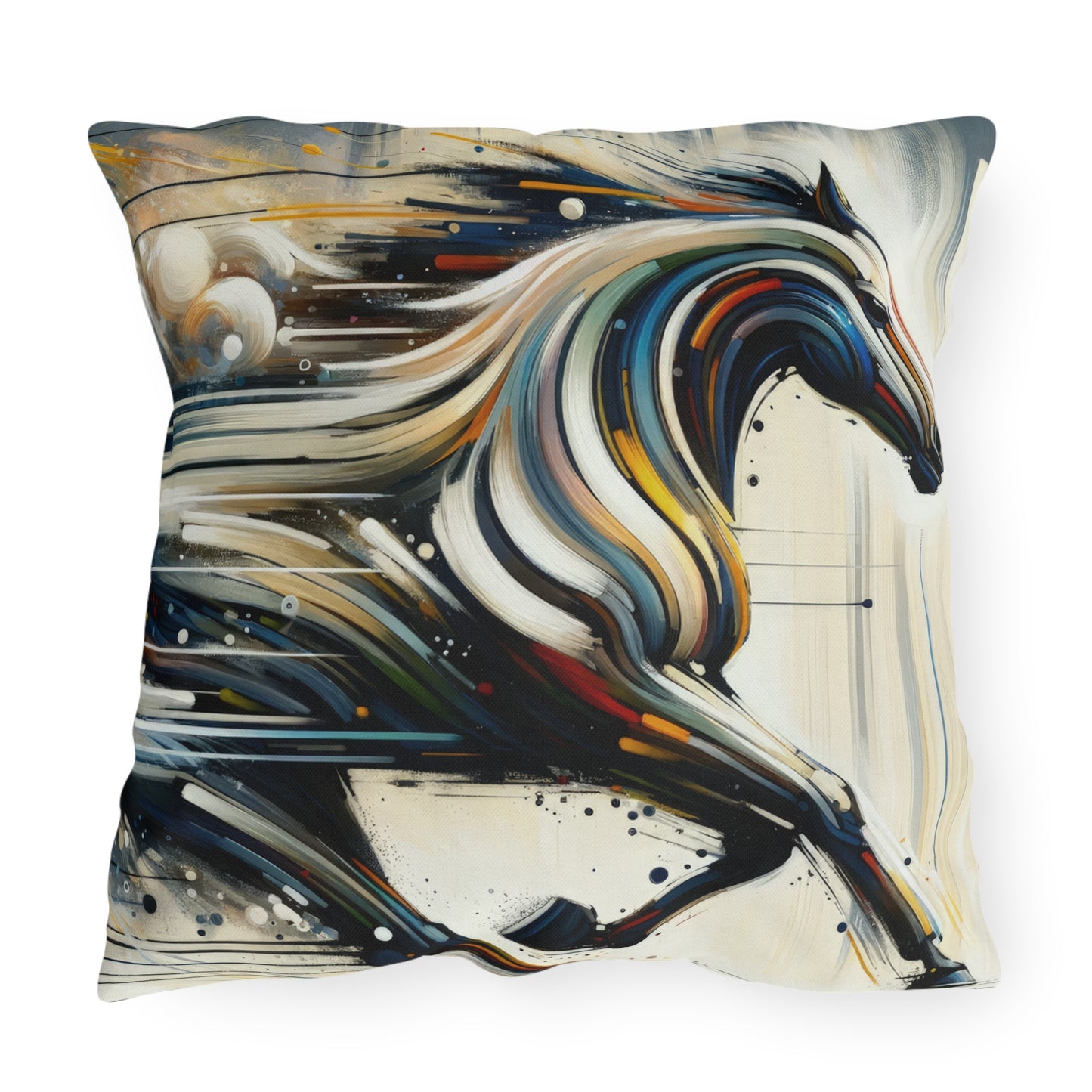 Hyperlinked Horsepower Gallop Outdoor Pillows