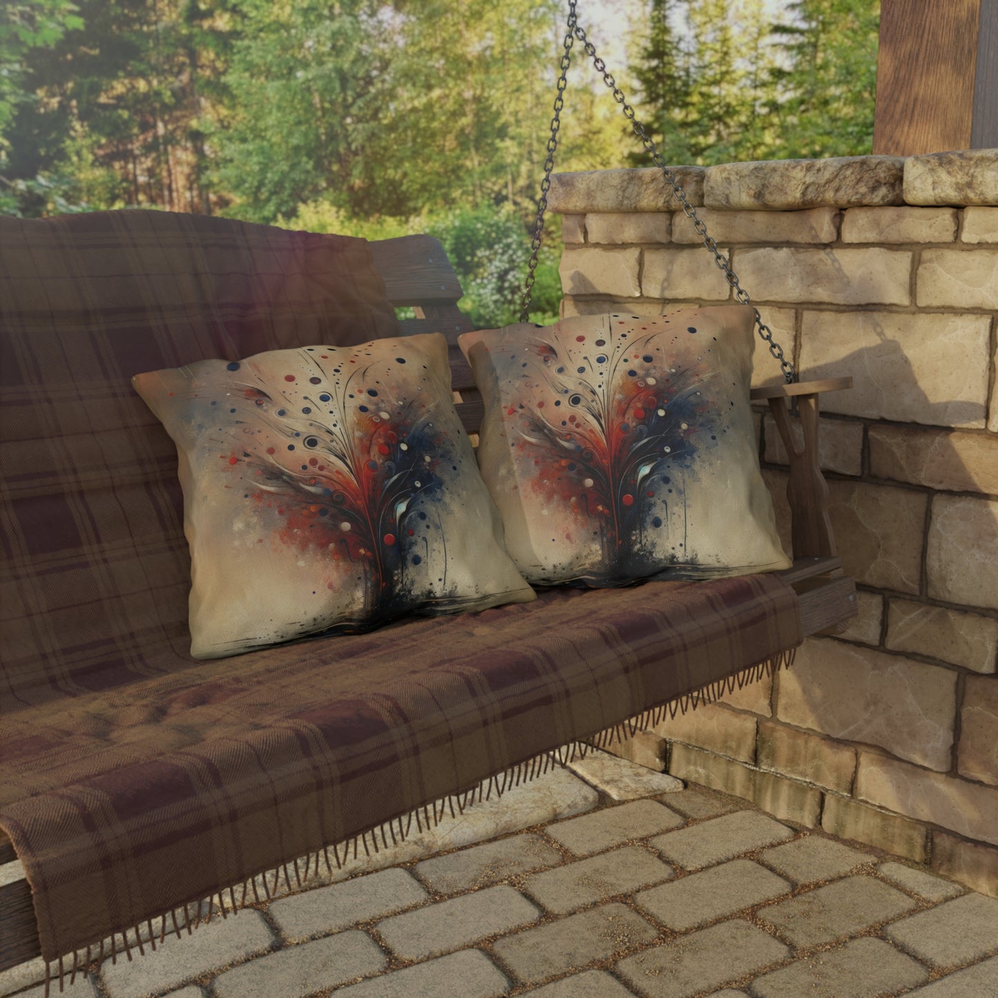 Whispering Thoughts Emergence Outdoor Pillows