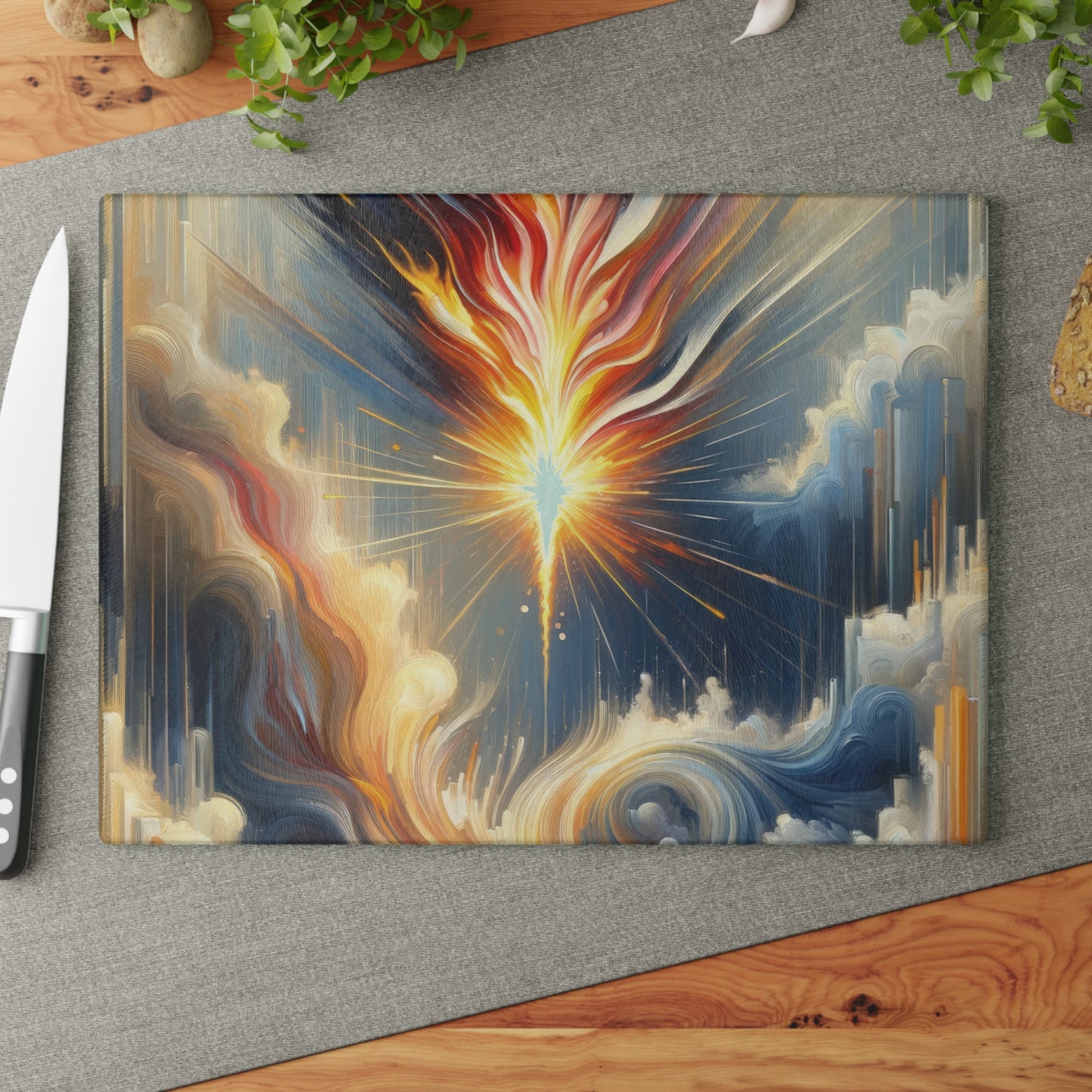 Ignite Spark Transformation Glass Cutting Board
