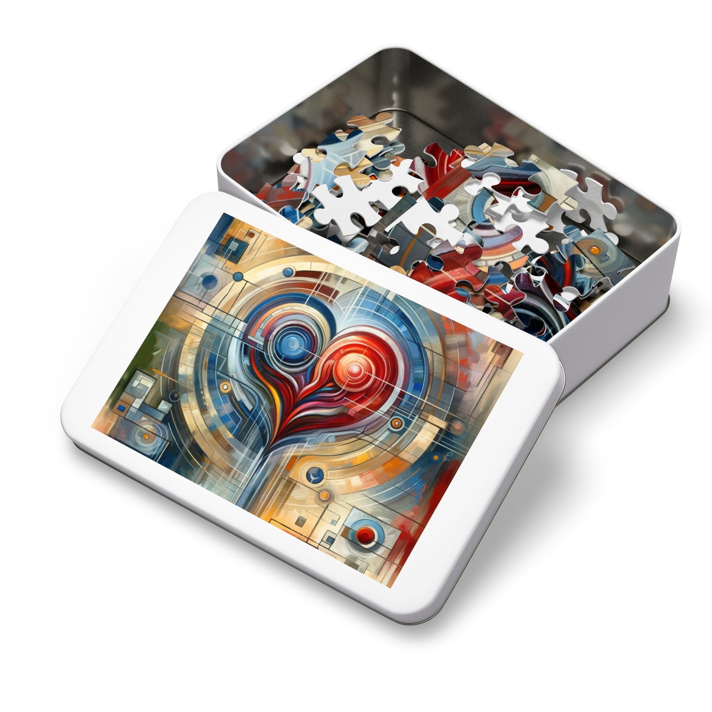 Techno Heart Harmony Jigsaw Puzzle (30, 110, 252, 500,1000-Piece)