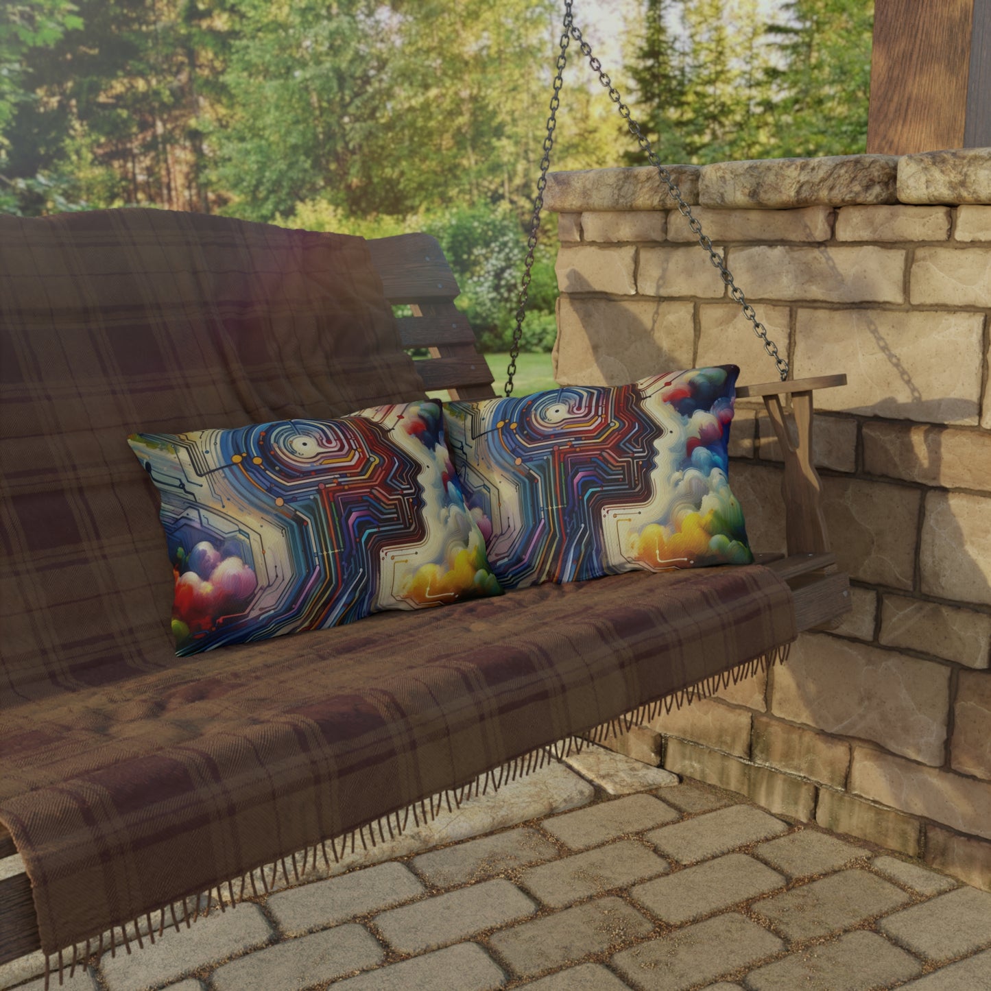 Supportive Digital Empathy Outdoor Pillows