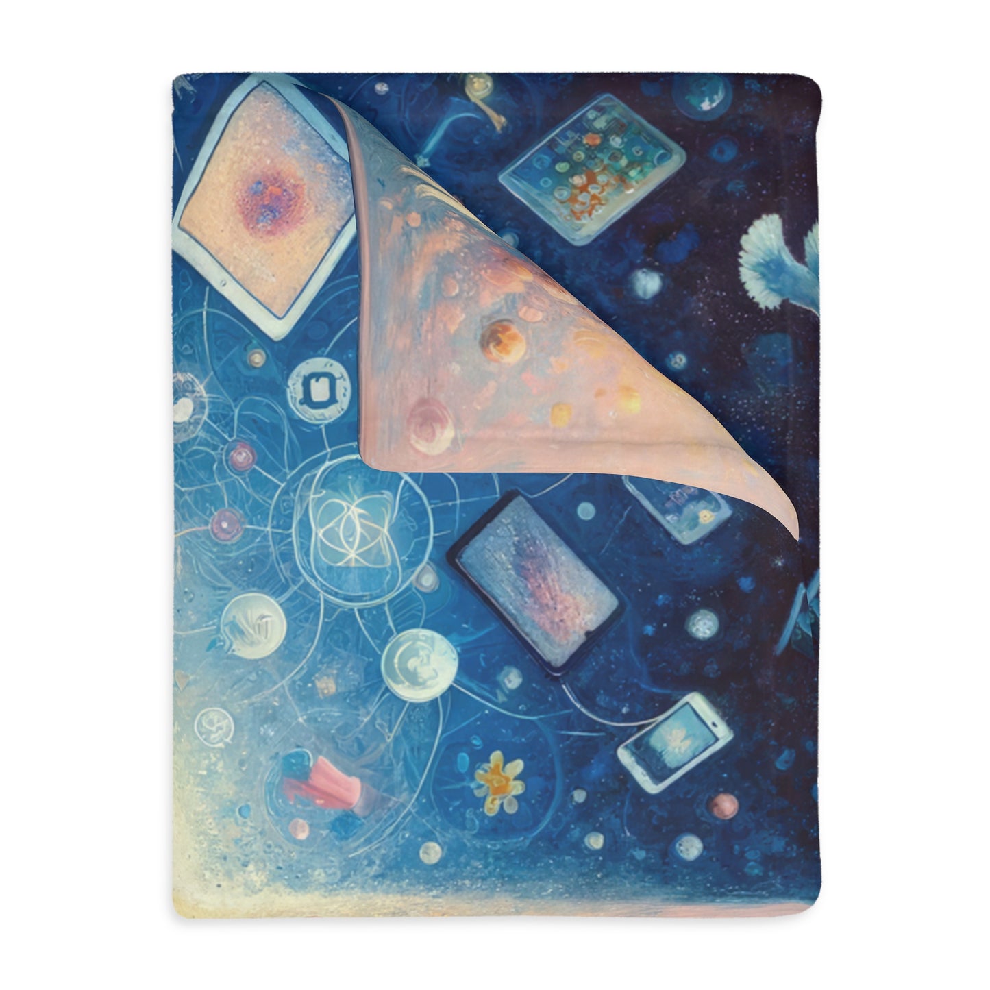 Spiritual Choice Transcendence Velveteen Microfiber Blanket (Two-sided print)