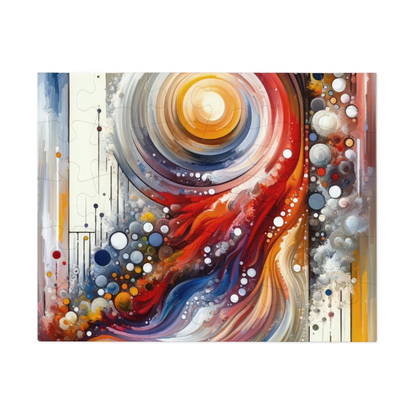 Harmonic Swirl Elegance Jigsaw Puzzle (30, 110, 252, 500,1000-Piece)