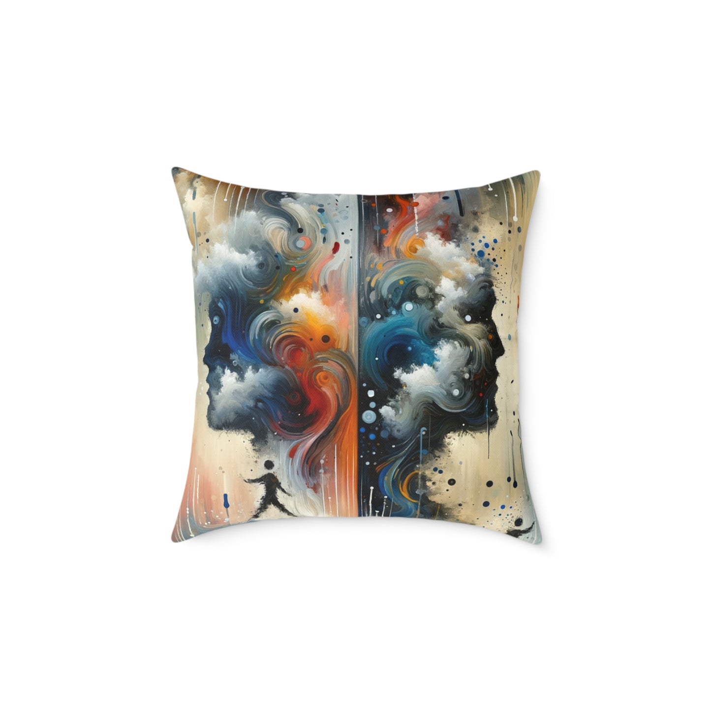 Connected Isolation Paradox Spun Polyester Pillow