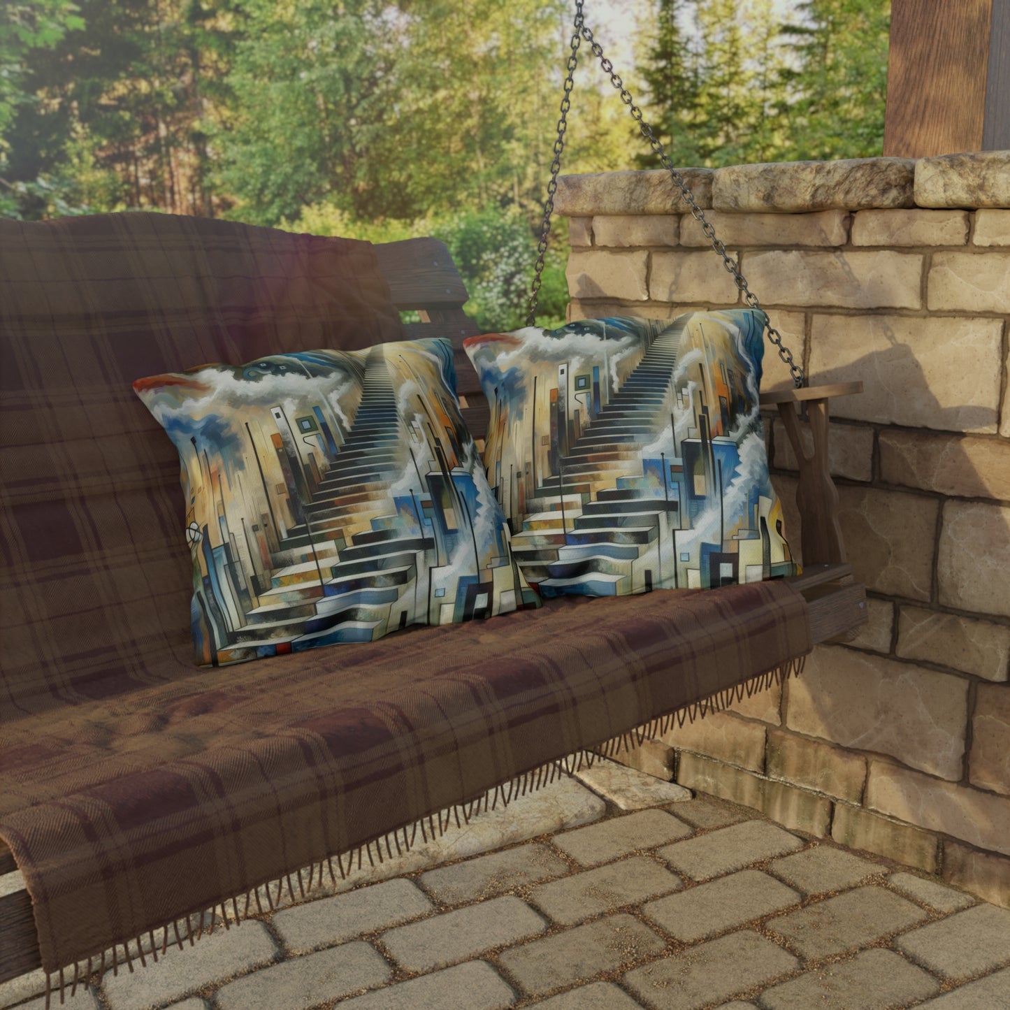 Visionary Evolutionary Progress Outdoor Pillows