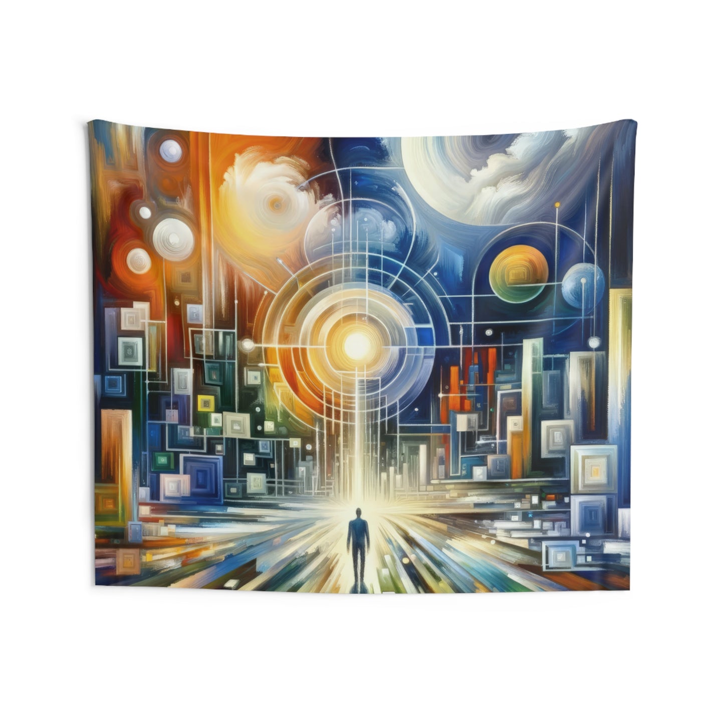 Mindful Megabyte Convergence Indoor Wall Tapestries